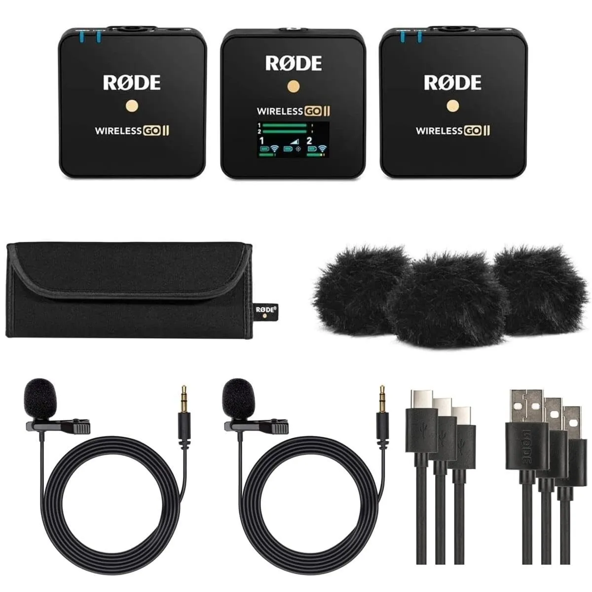 RØDE Wireless GO II + Rode Lavelier II 2x - Bundle