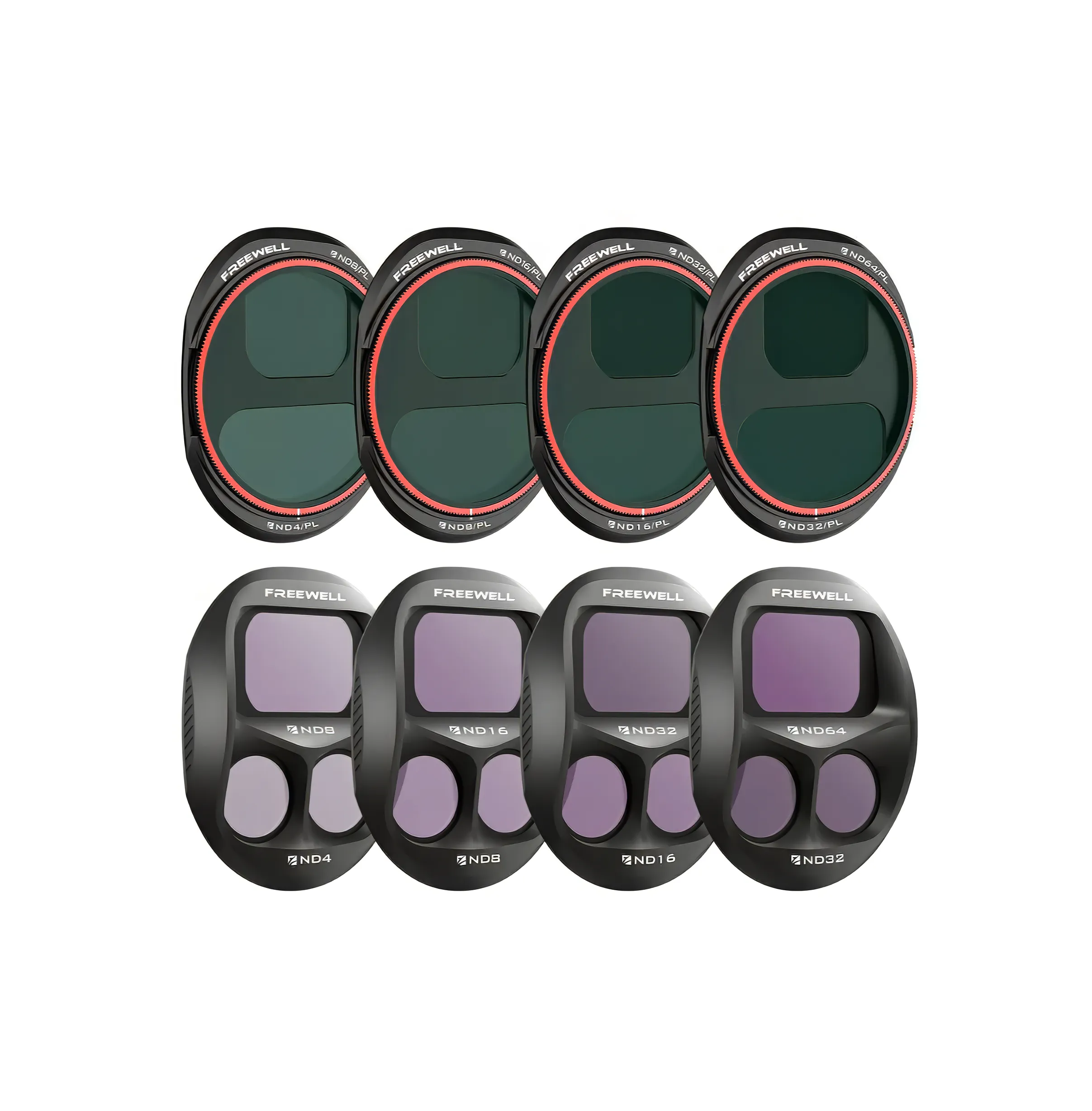 Freewell Mavic 4 Pro ND8-64, PL + ND8-64 Full Filter - Bundle