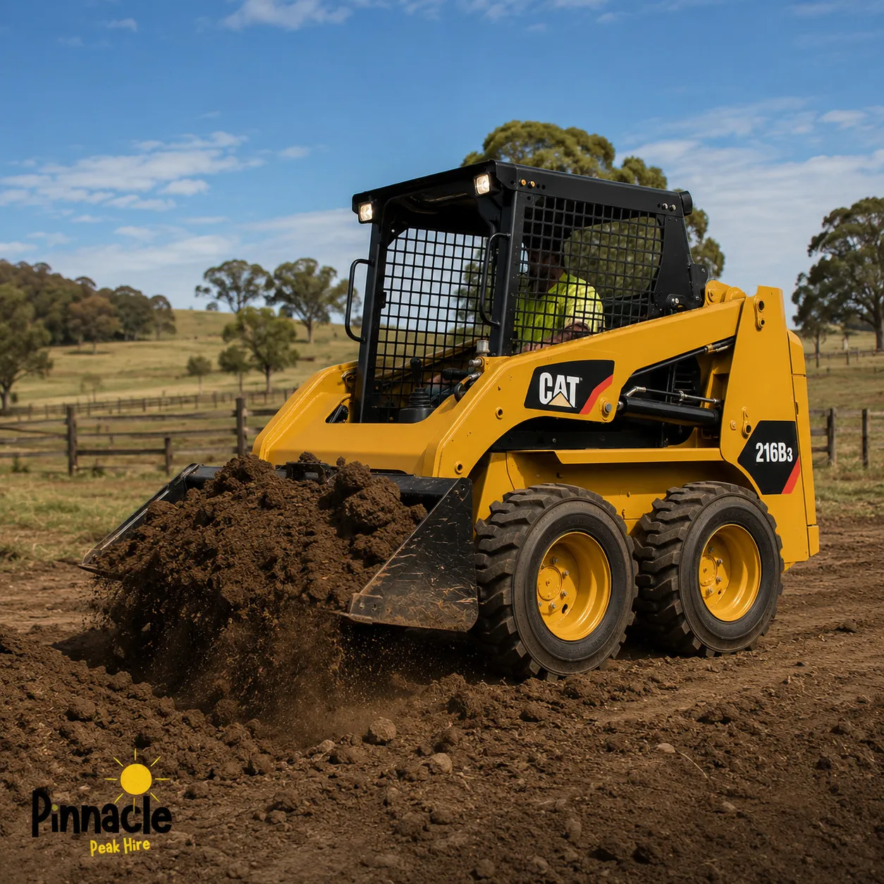 Caterpillar 216B3 Skid Steer (4-in-1 Bucket) Loader