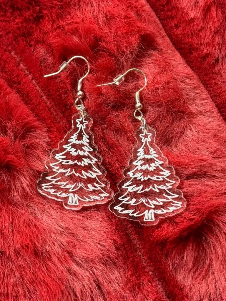 Christmas Tree Dangle Earrings
