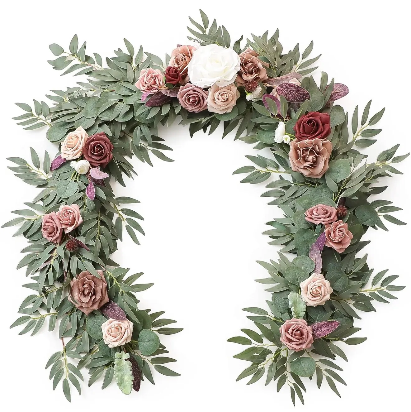 6 ft. Dusty Rose & Mauve Garland