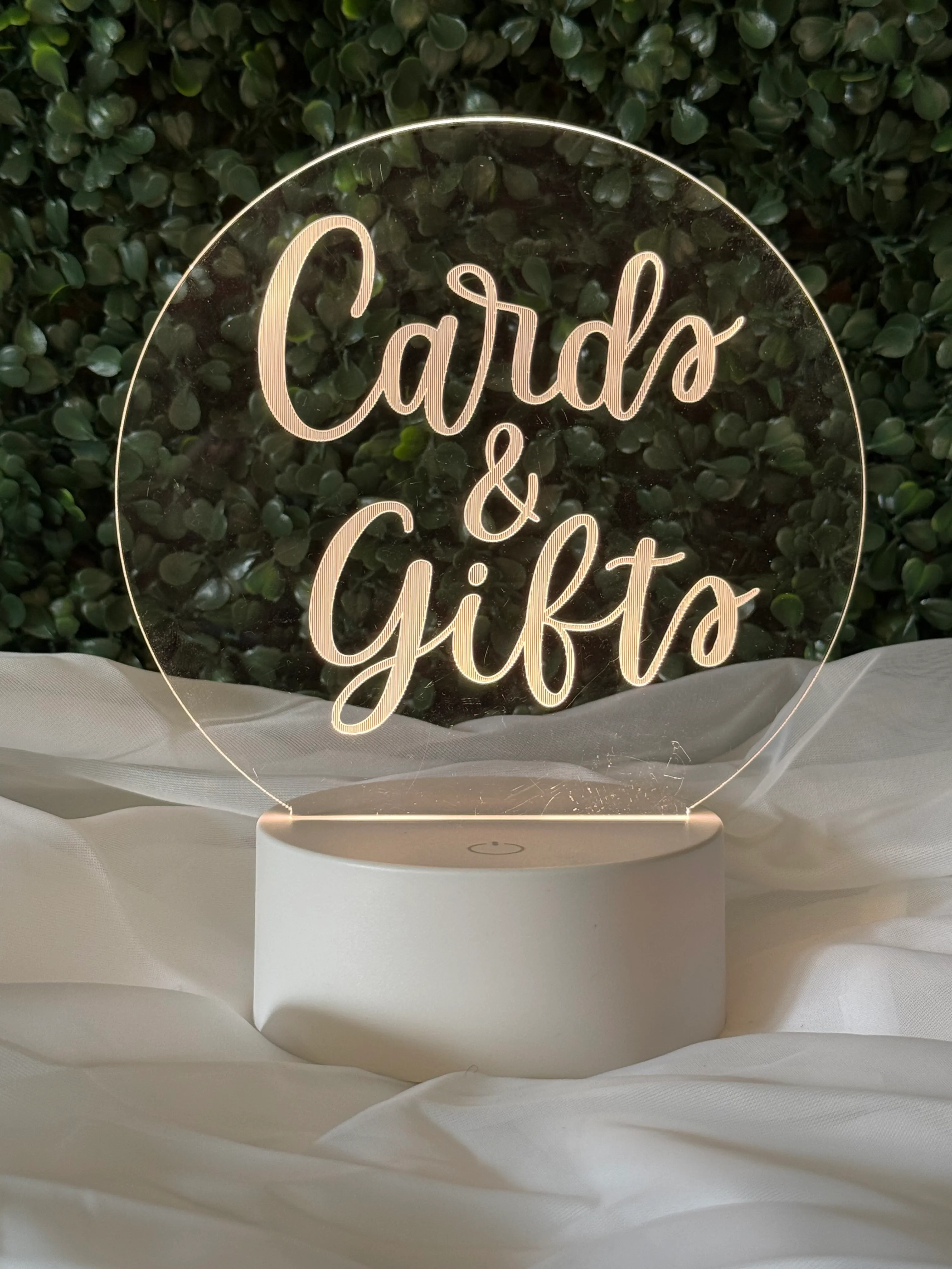 Lighted Gifts & Cards Sign