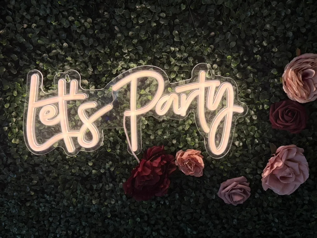 "Let's Party" Neon Sign