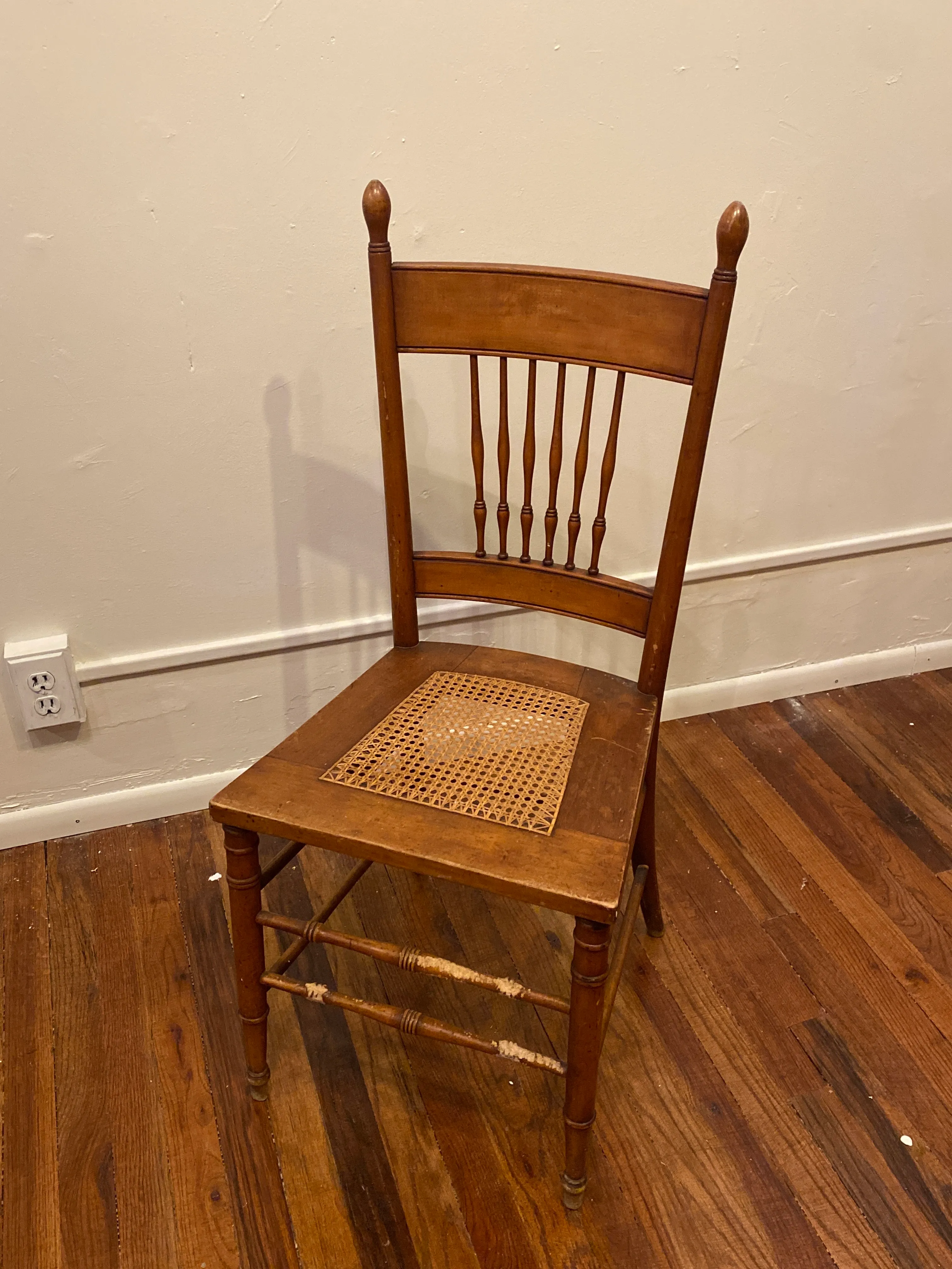 Cane Seat Spindle Back Dining Chair
