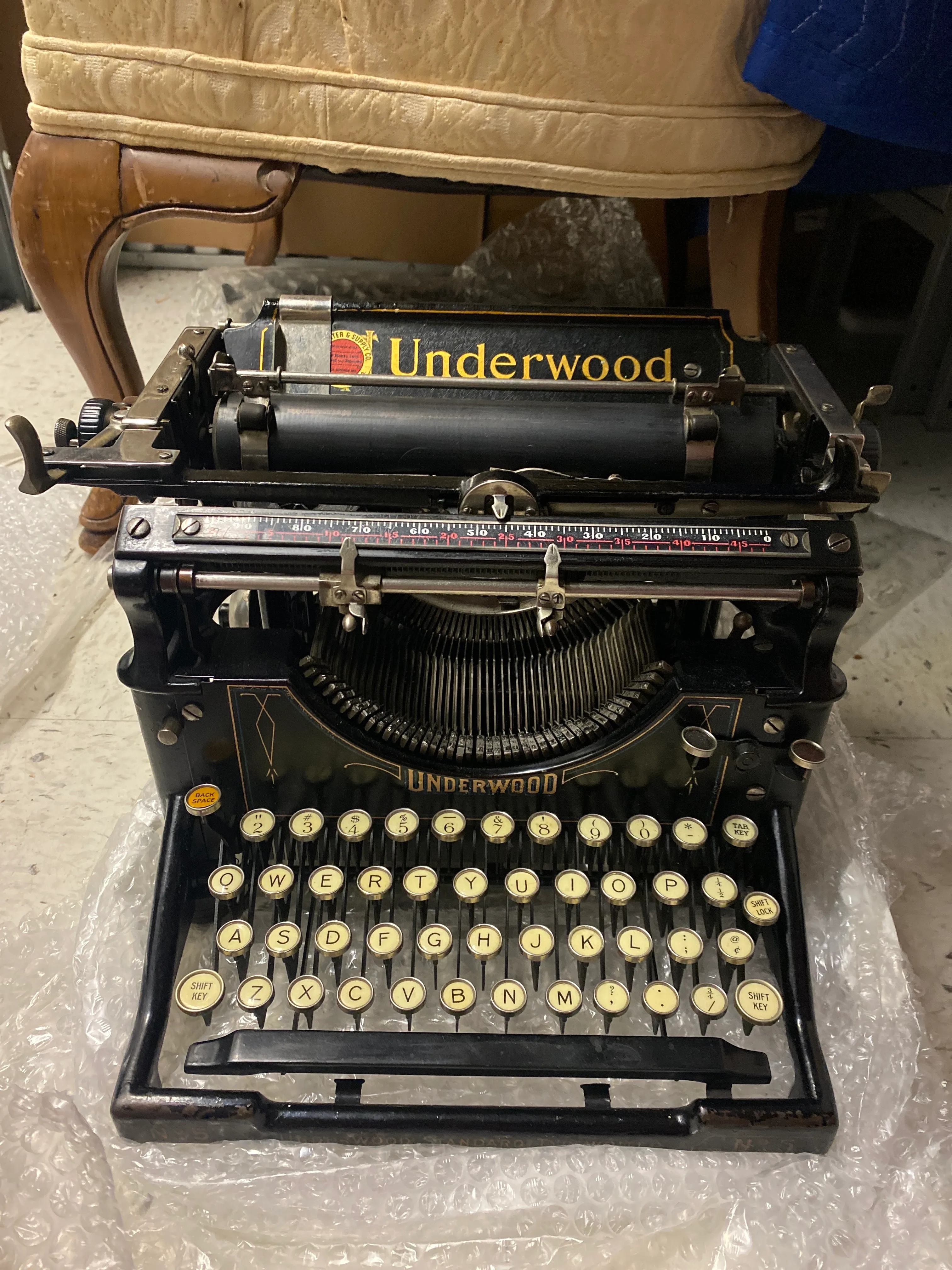 Underwood No. 5 Typewriter