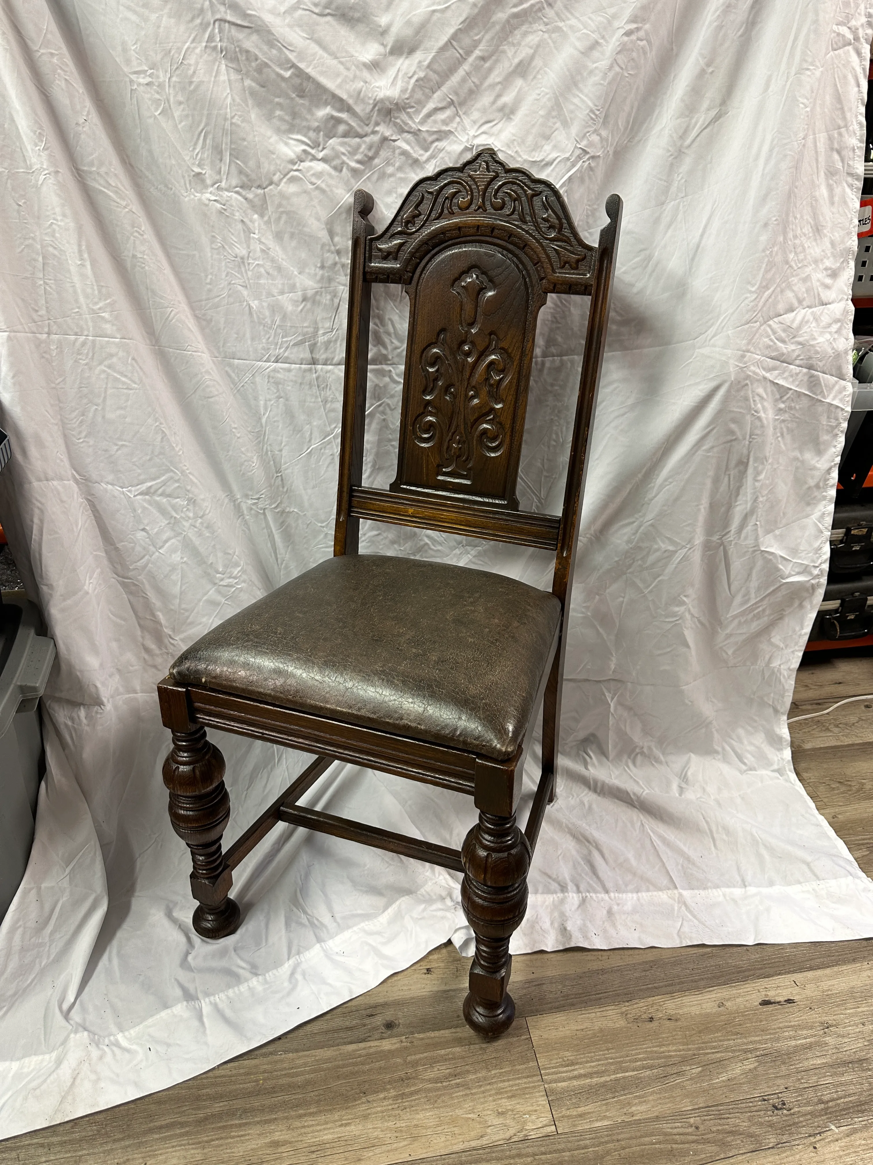 Carved Back Chair
