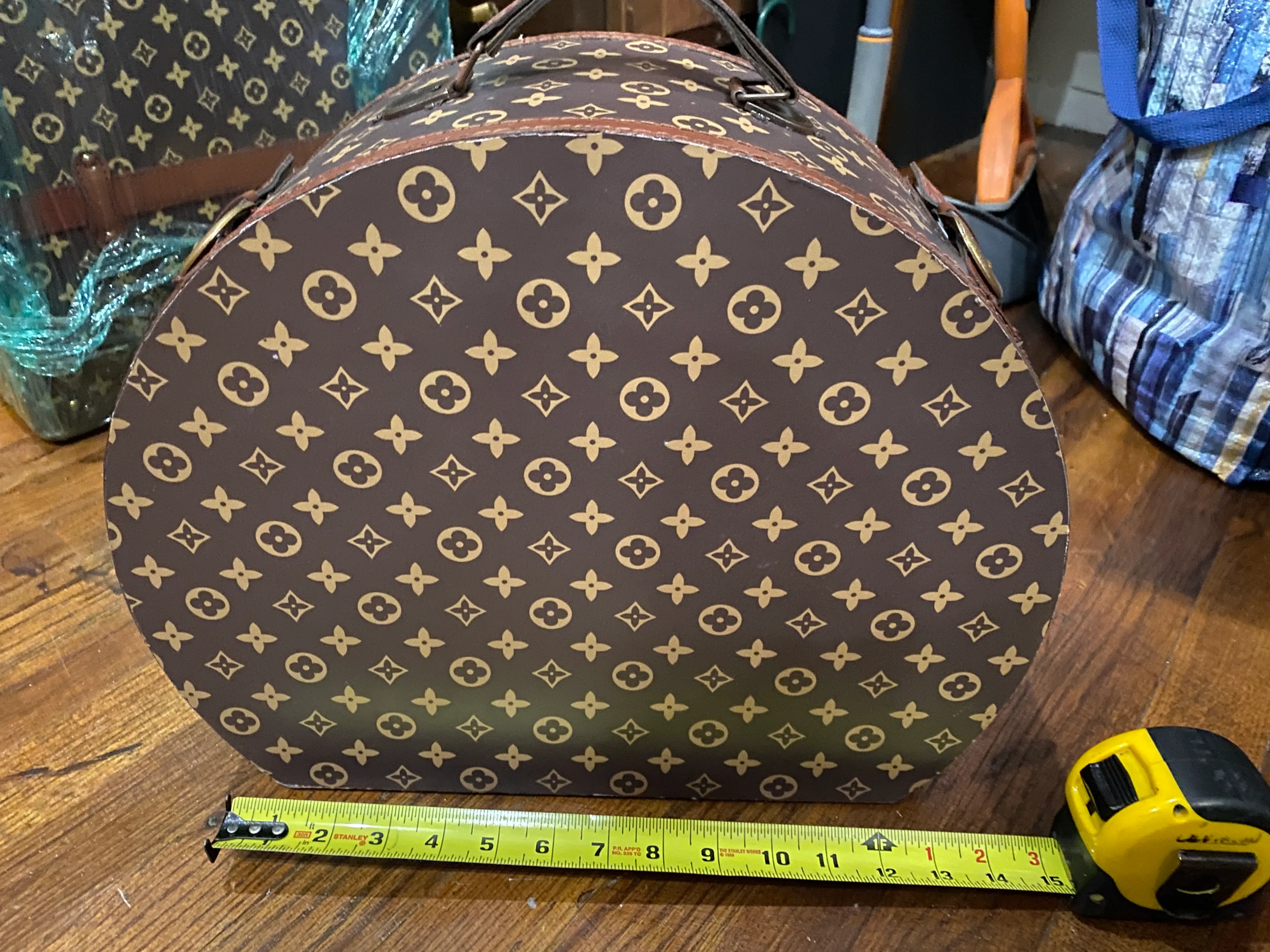 LV Designer Hat Box