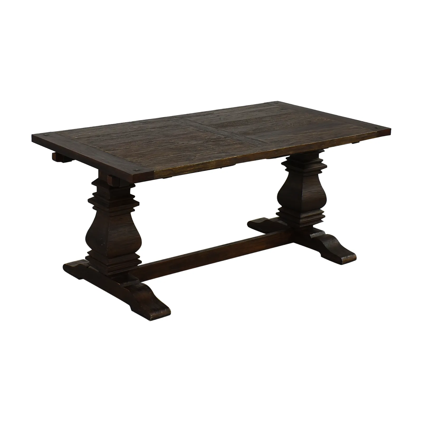 Dark Wood Dining Table, 2 leafs