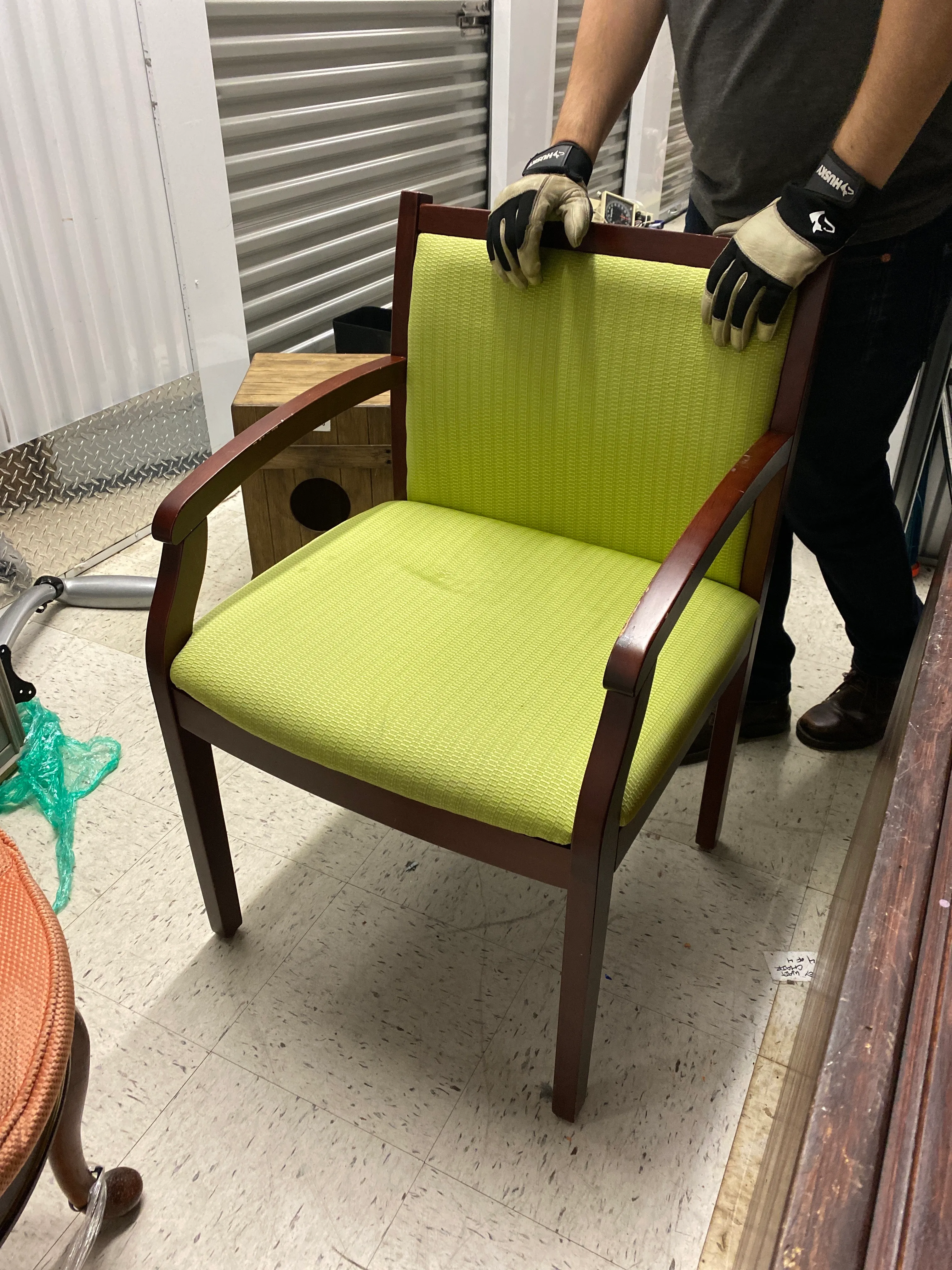 Green Waiting Room Chair