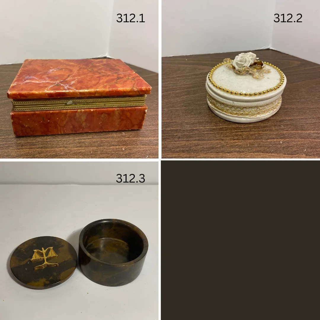 Stone & Ceramic Boxes 							