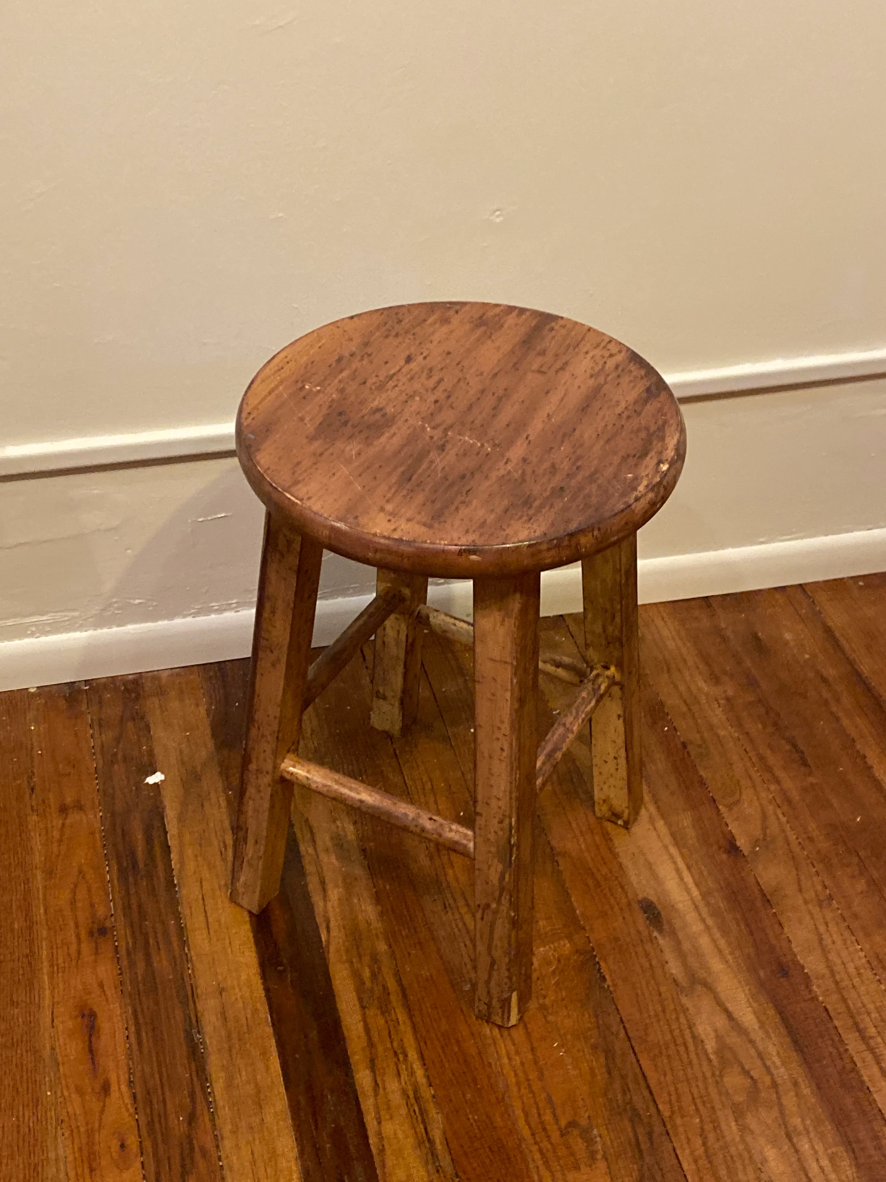 Round Wood Stool
