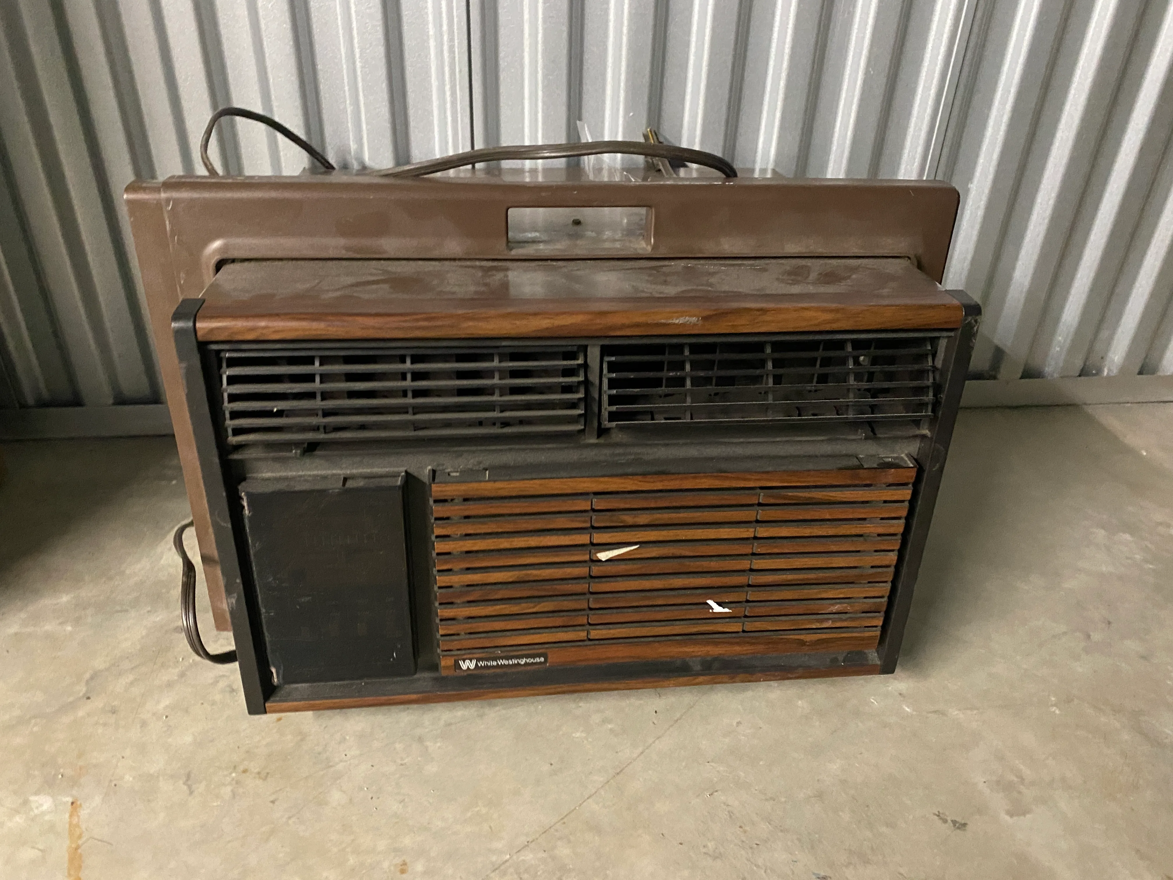 Vintage Wood Panel Air Conditioner 