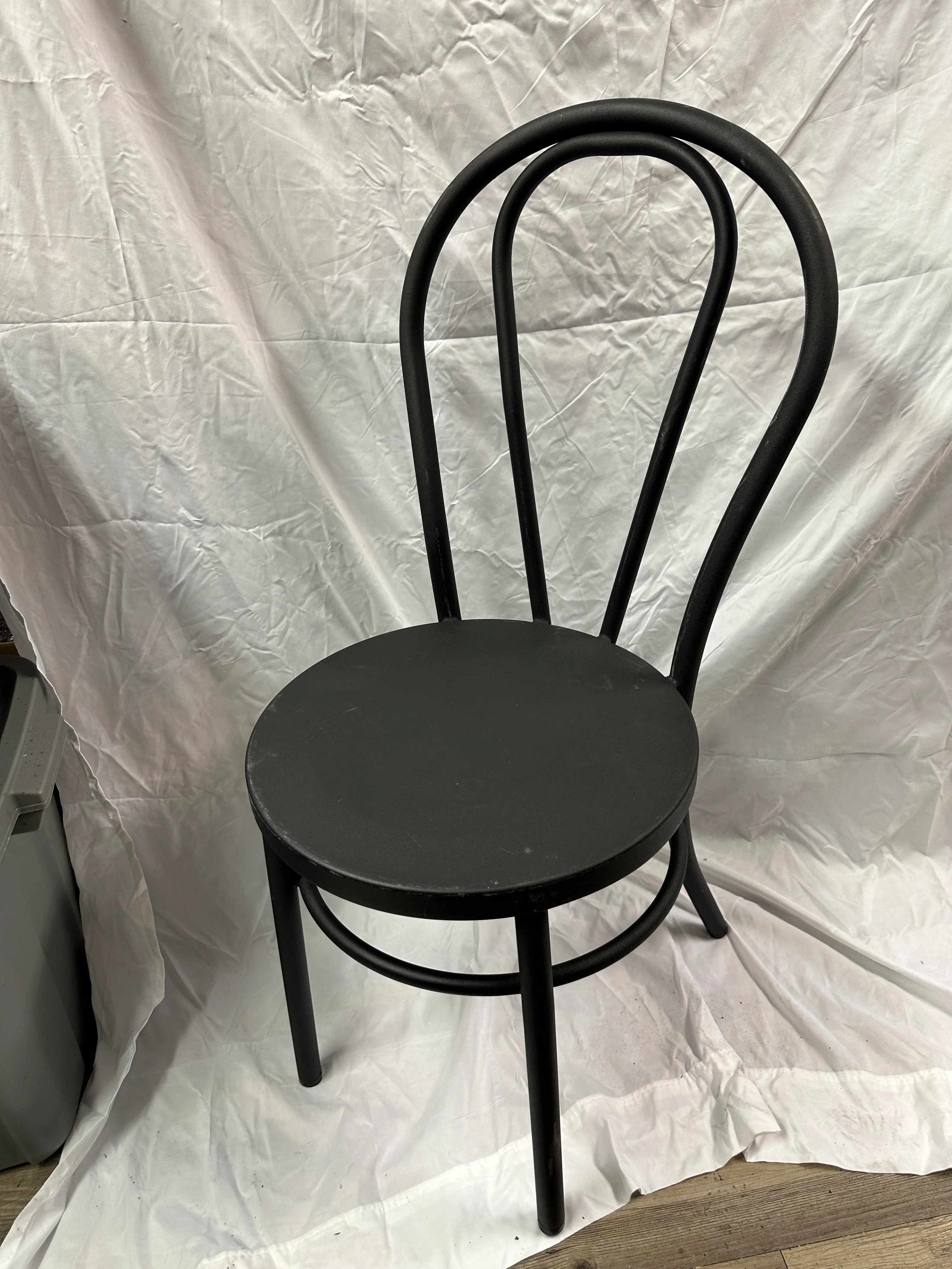 Black Metal Bentwood Chairs
