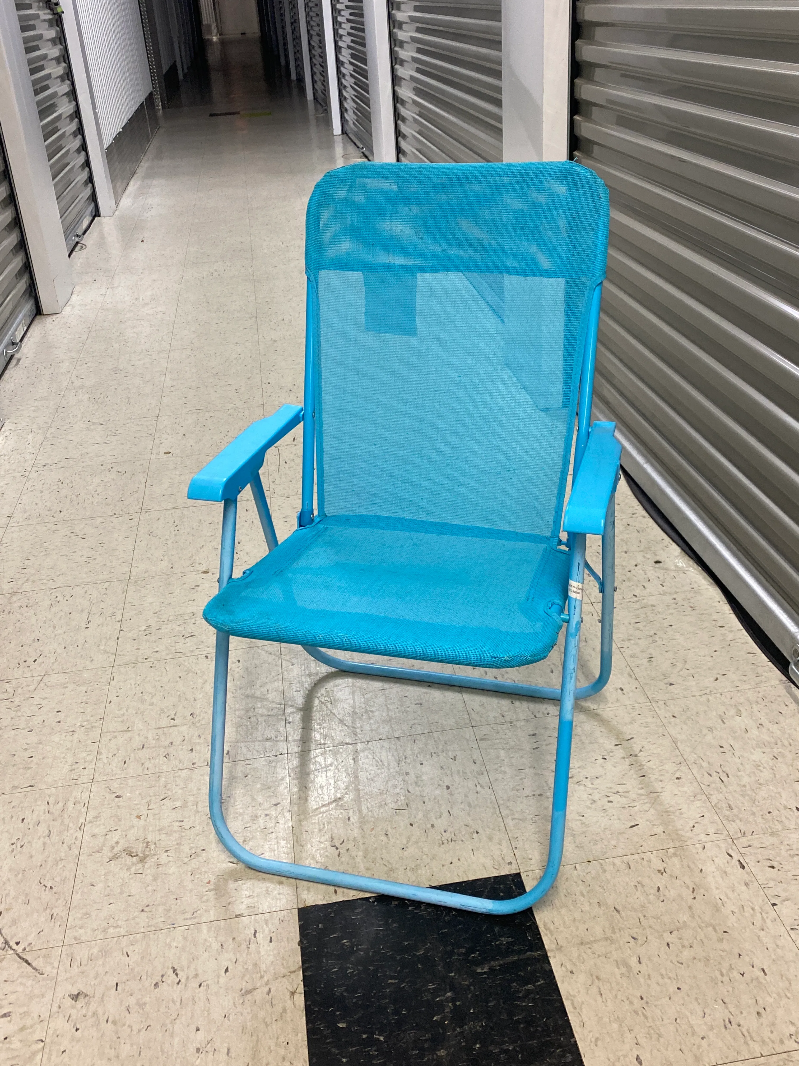 Turquoise Mesh Beach Chair