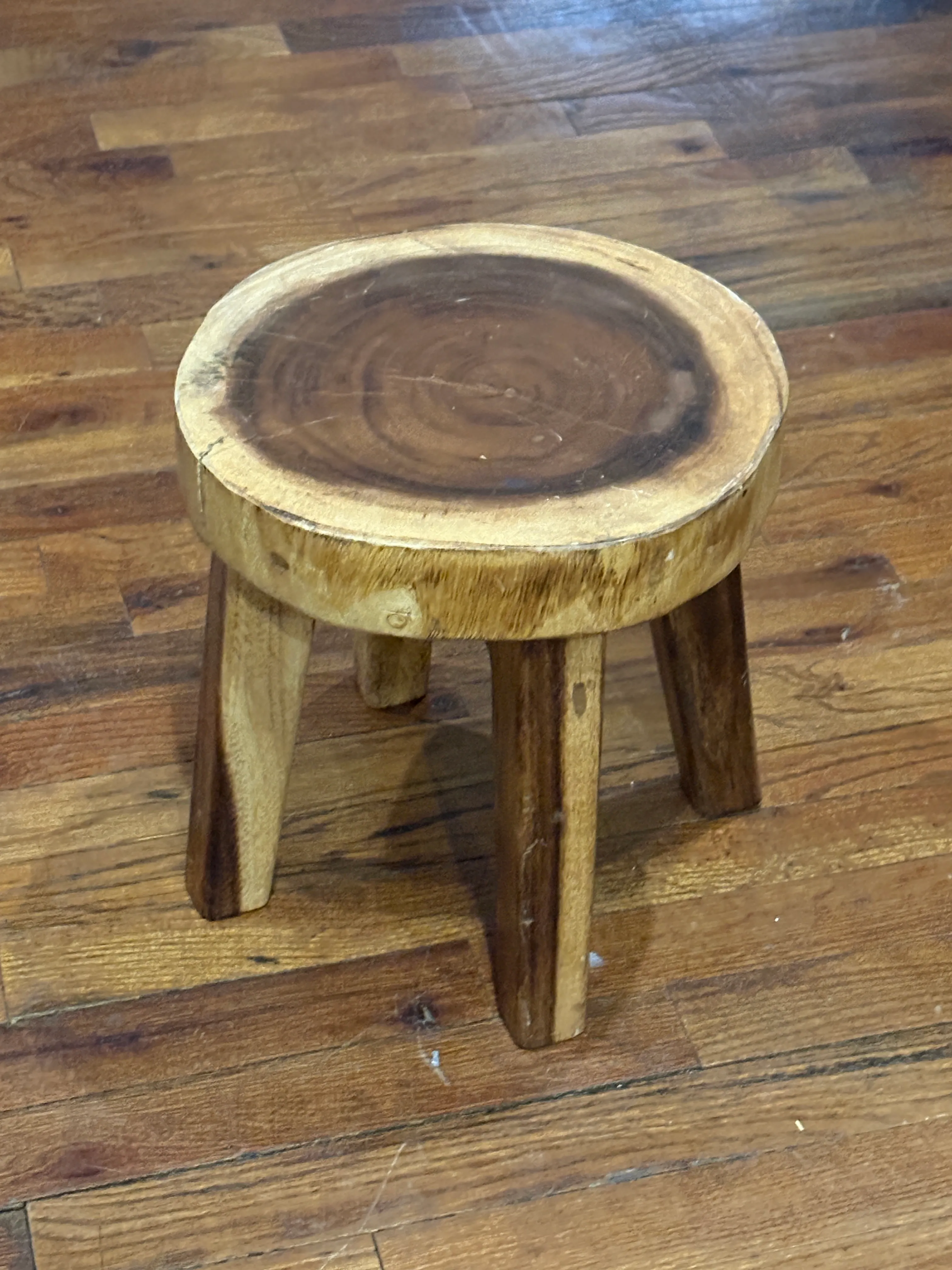 Rustic Wood Stool 