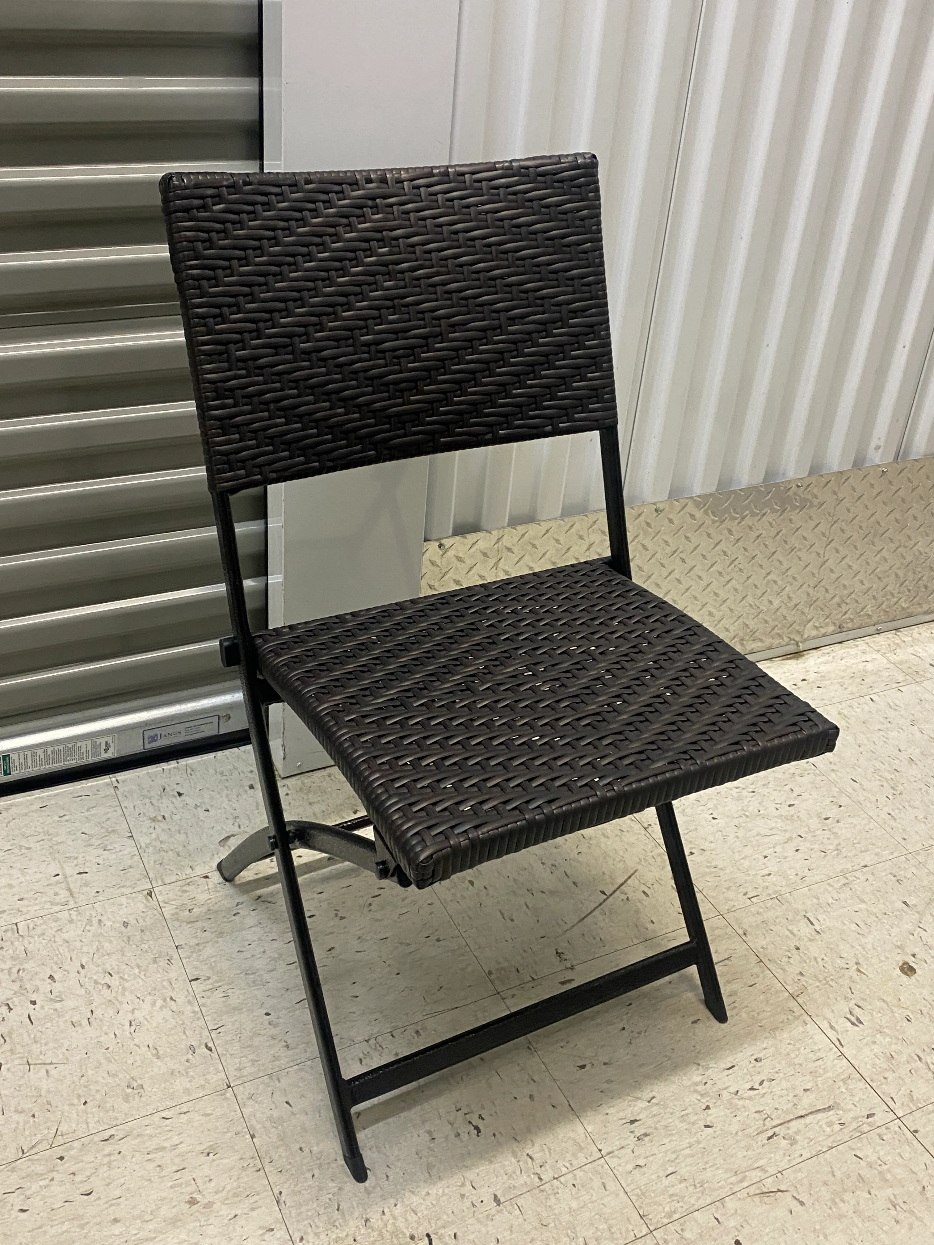 Wicker Patio Folding Chair
