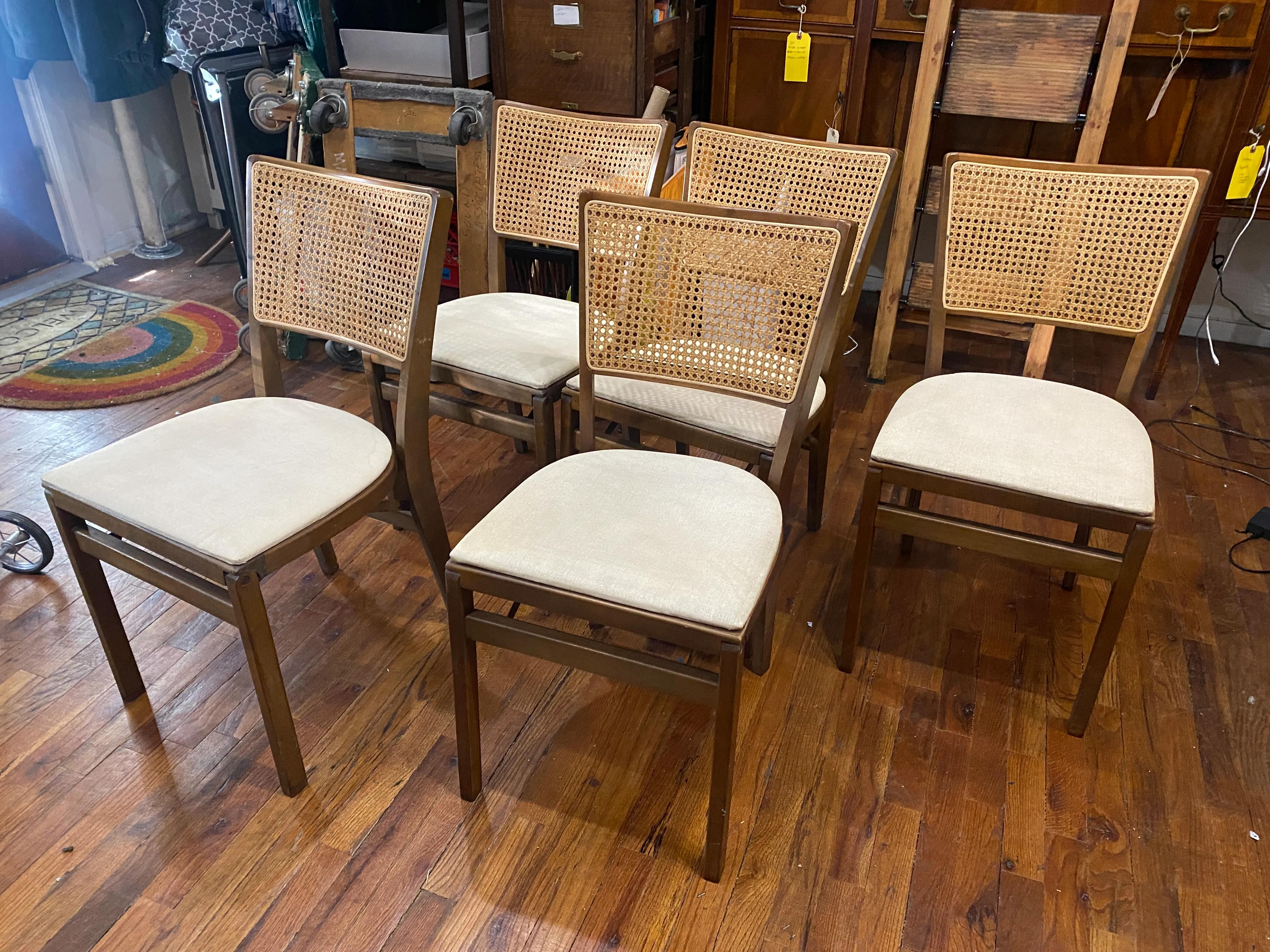 Cane Folding Chairs