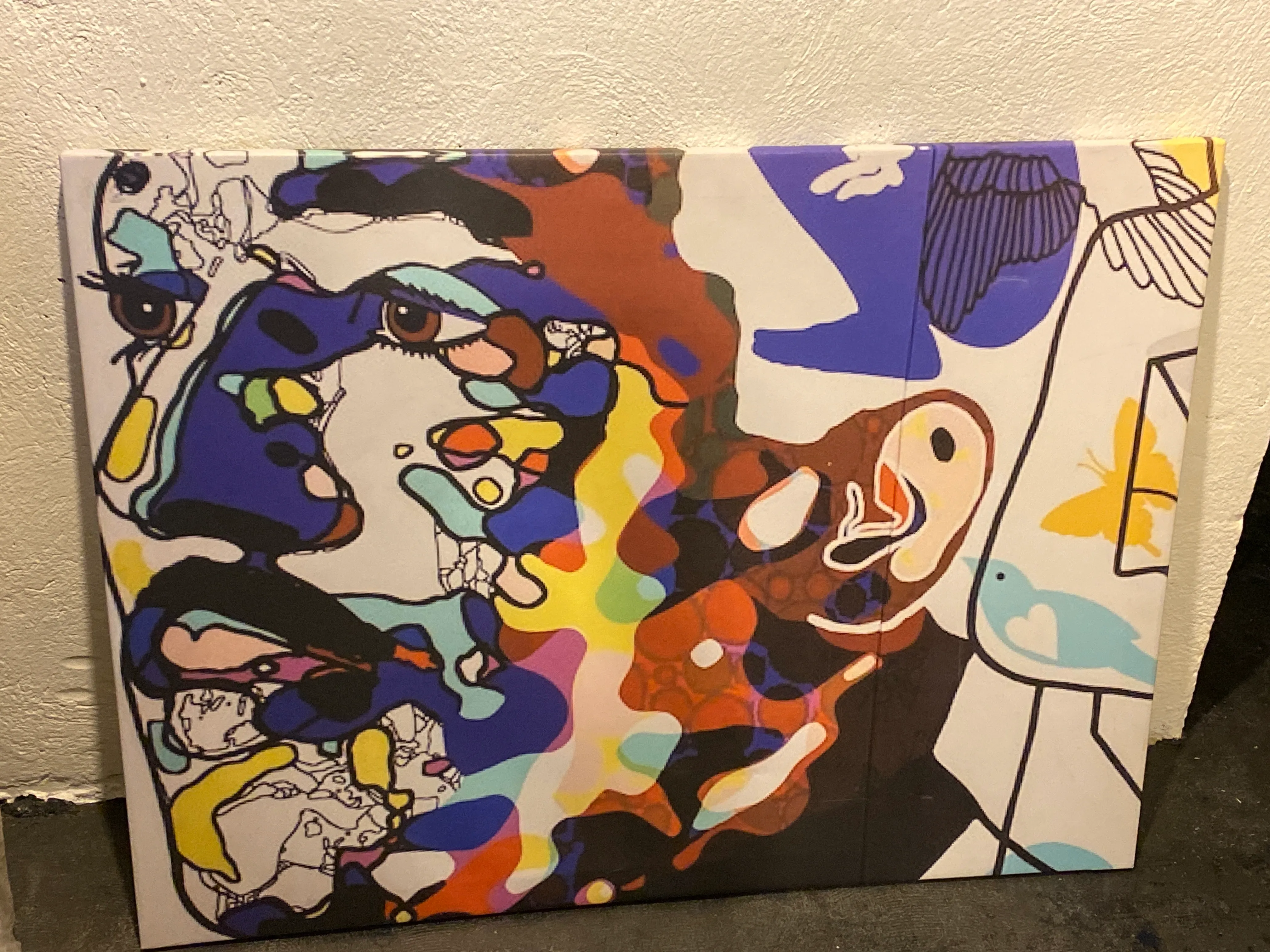 Abstract Face Print