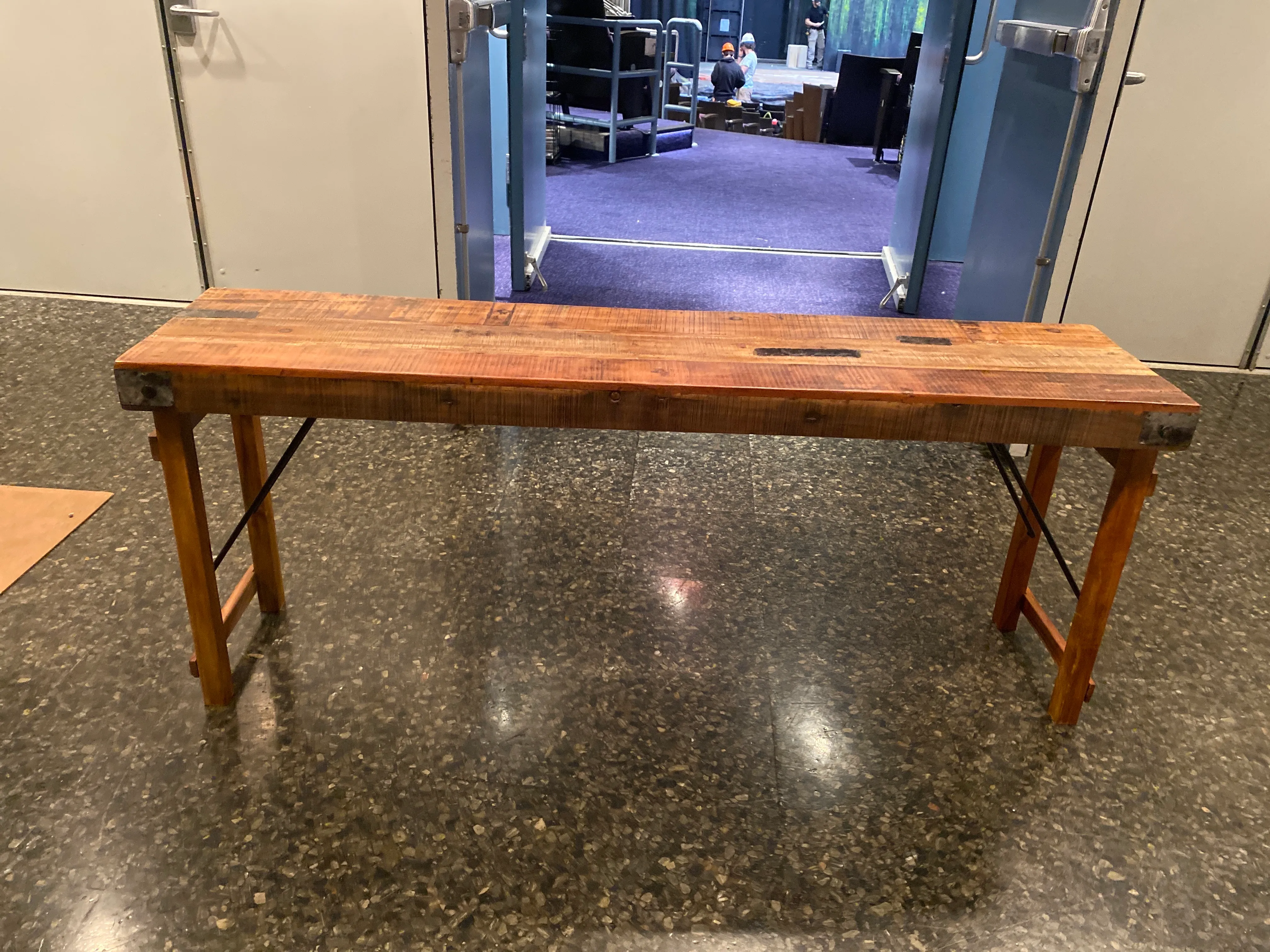Vintage Short Wood Folding Table