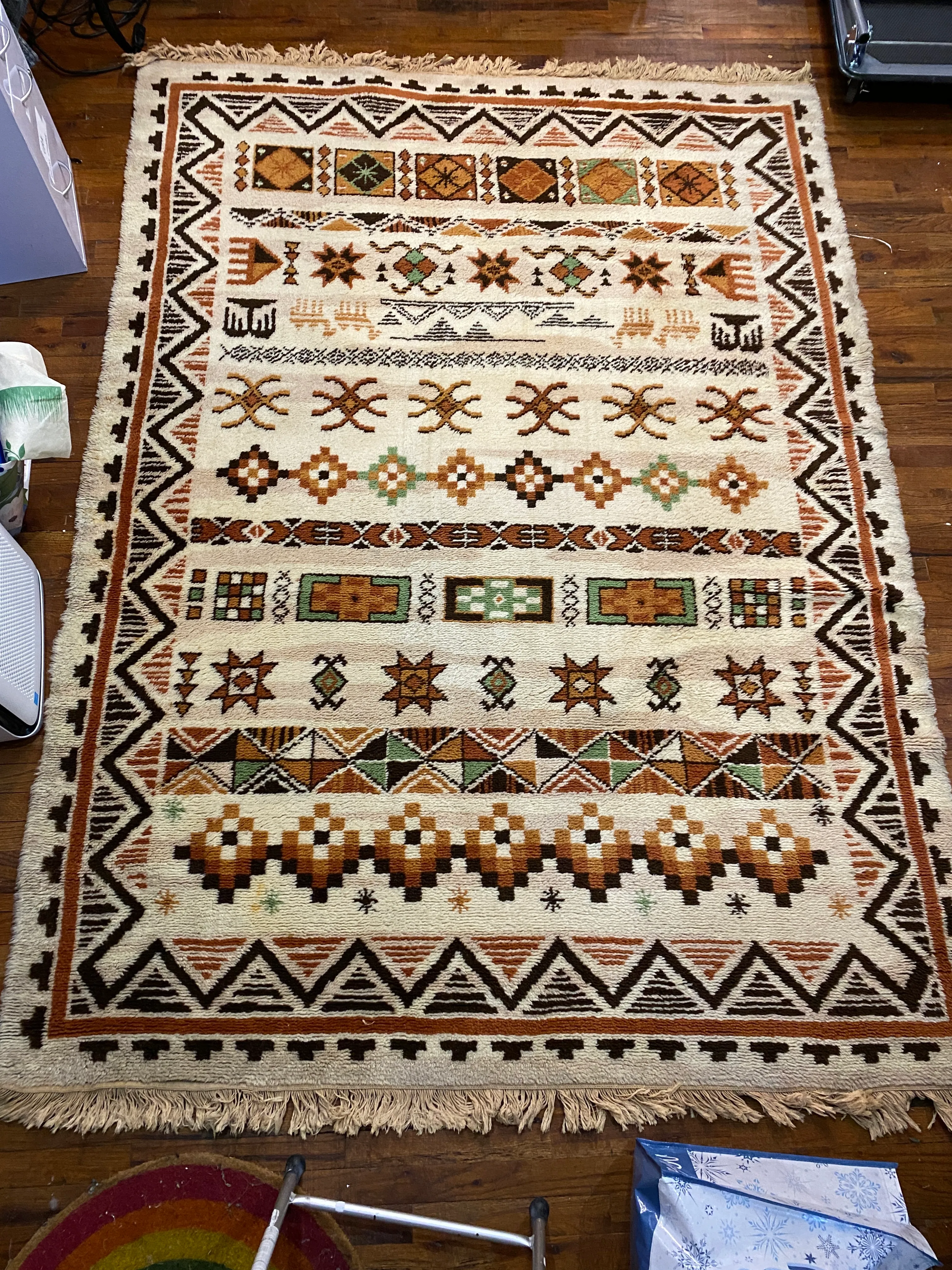 Vintage tan Rug