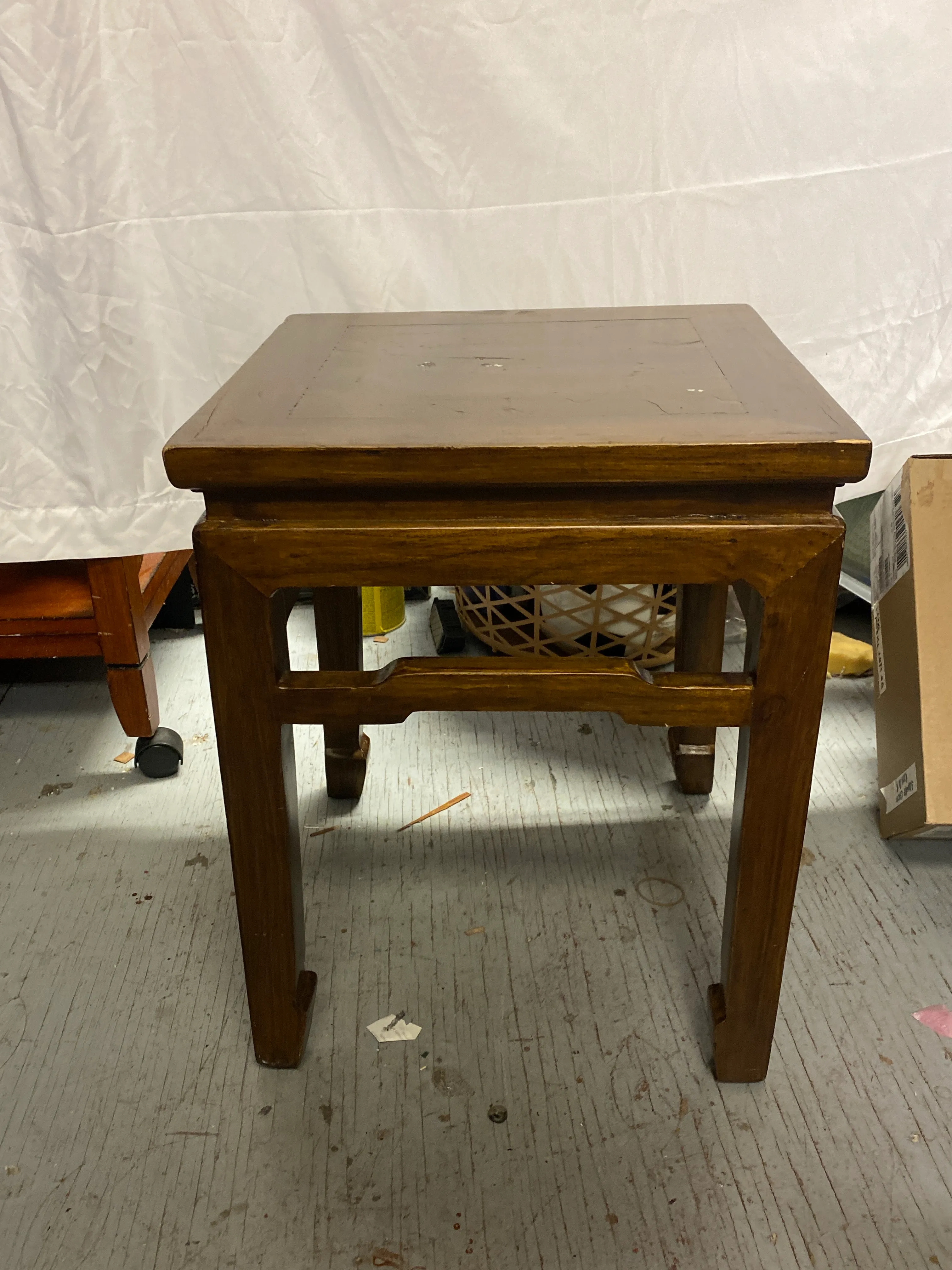 Square Geometric Side Table