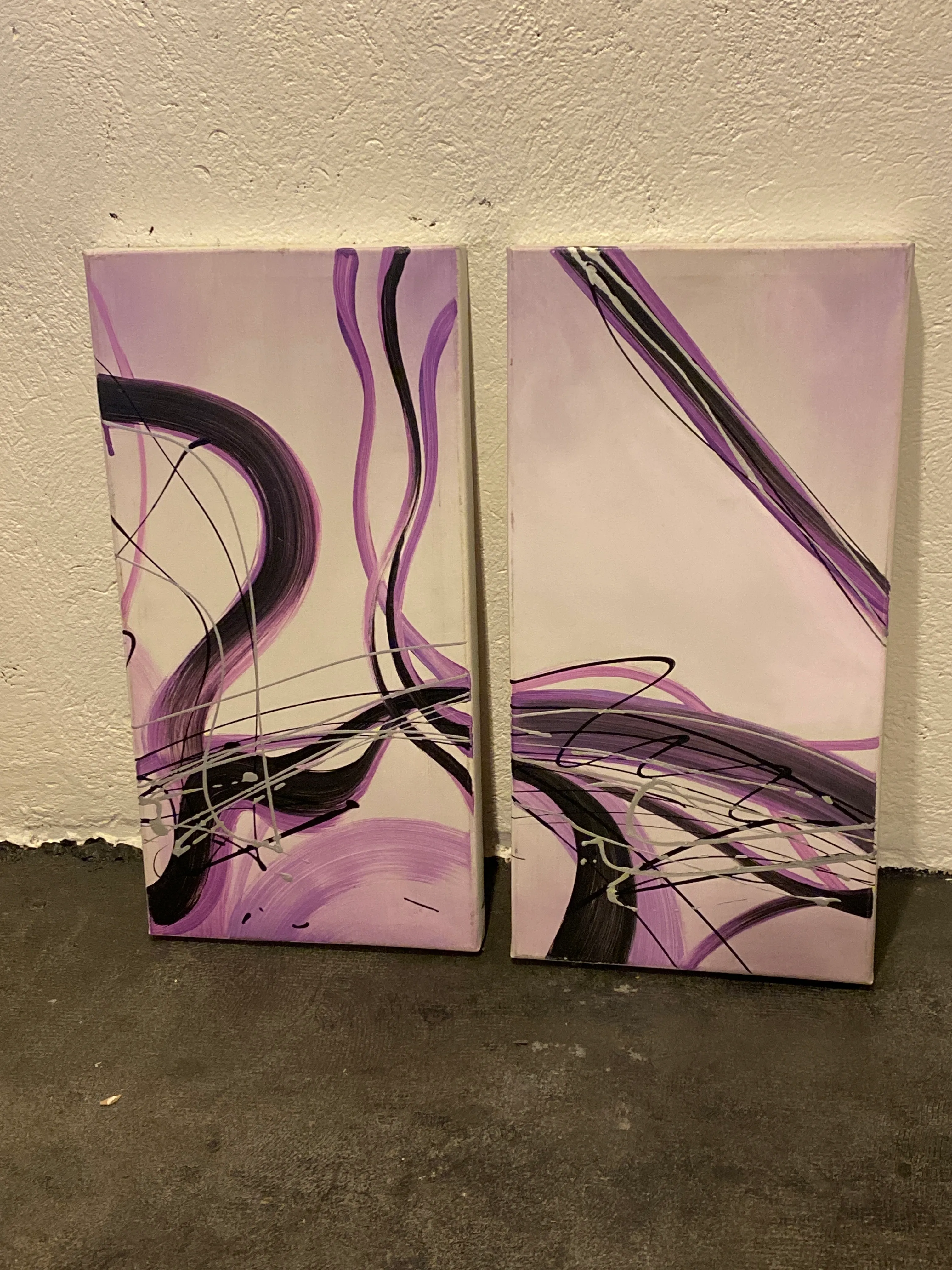 Pair of Abstract paintings