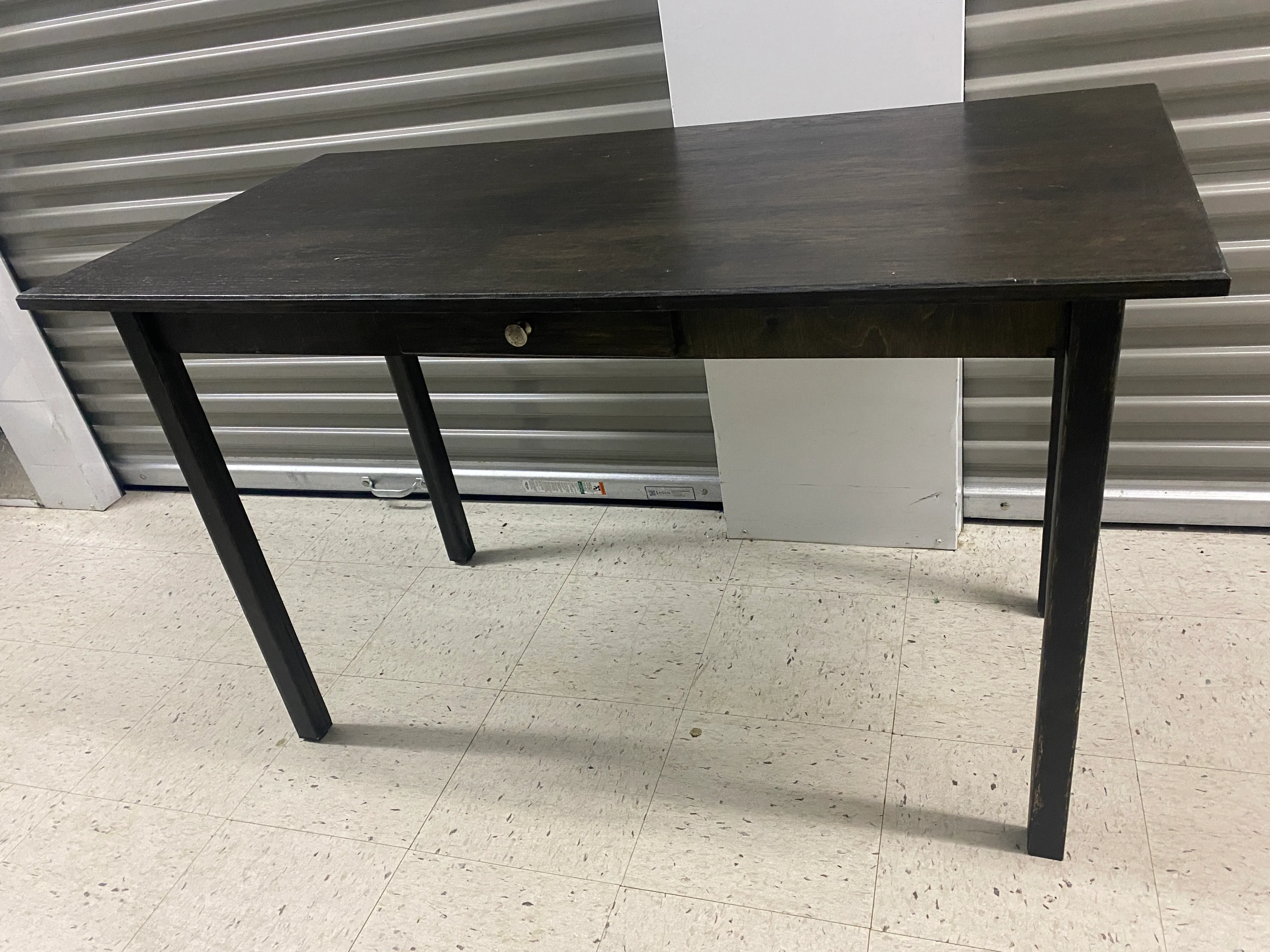 Steel Framed Wood Table