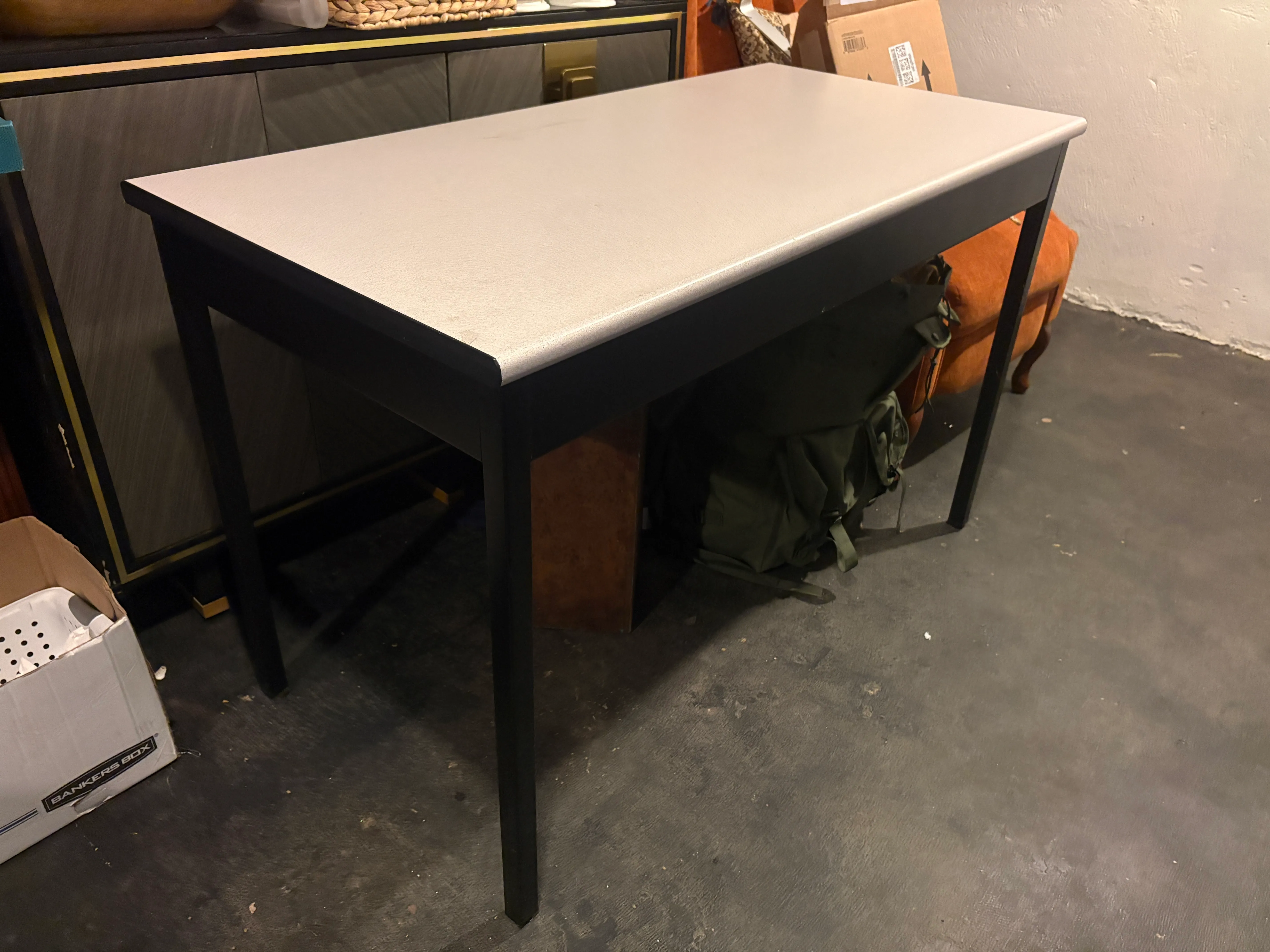 Steel Framed Metal Table  