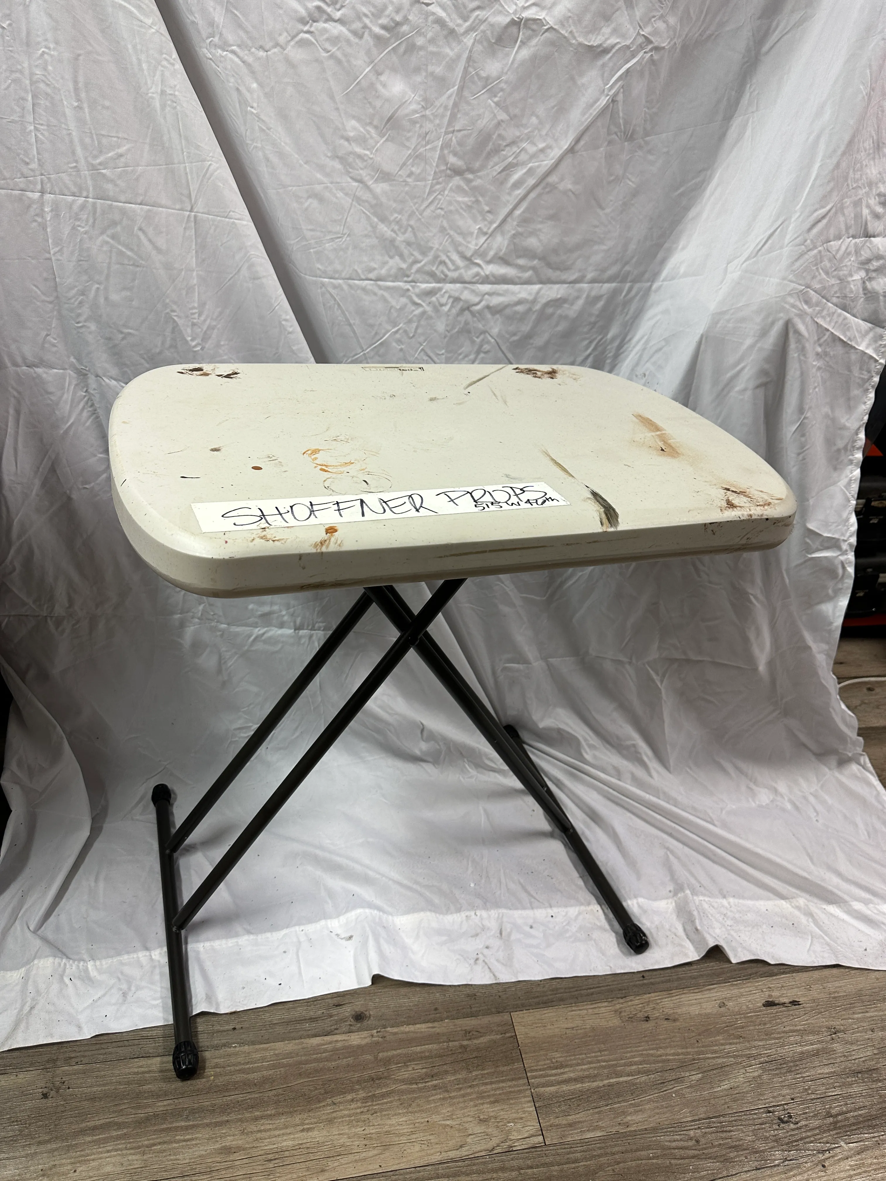 Grey Plastic Folding Table