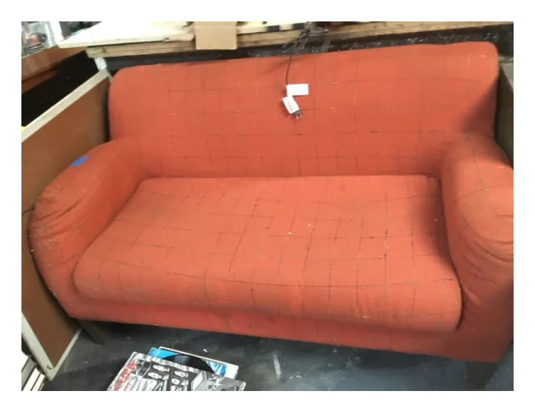 Orange Loveseat