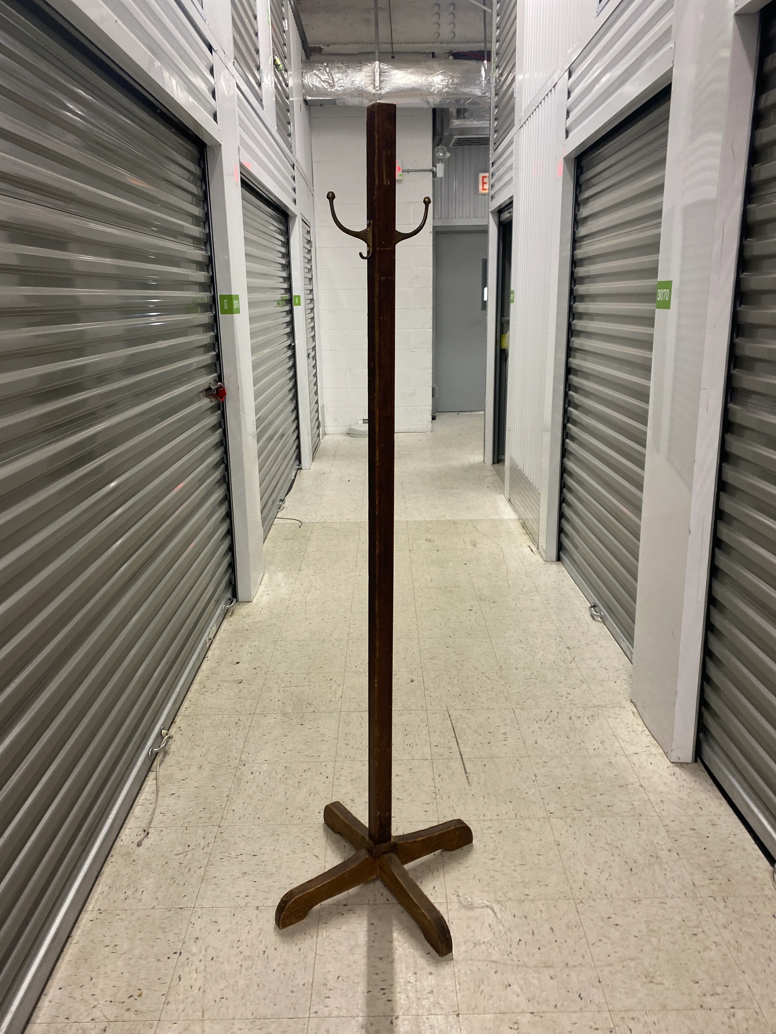 Single Post Wooden Coat Stand