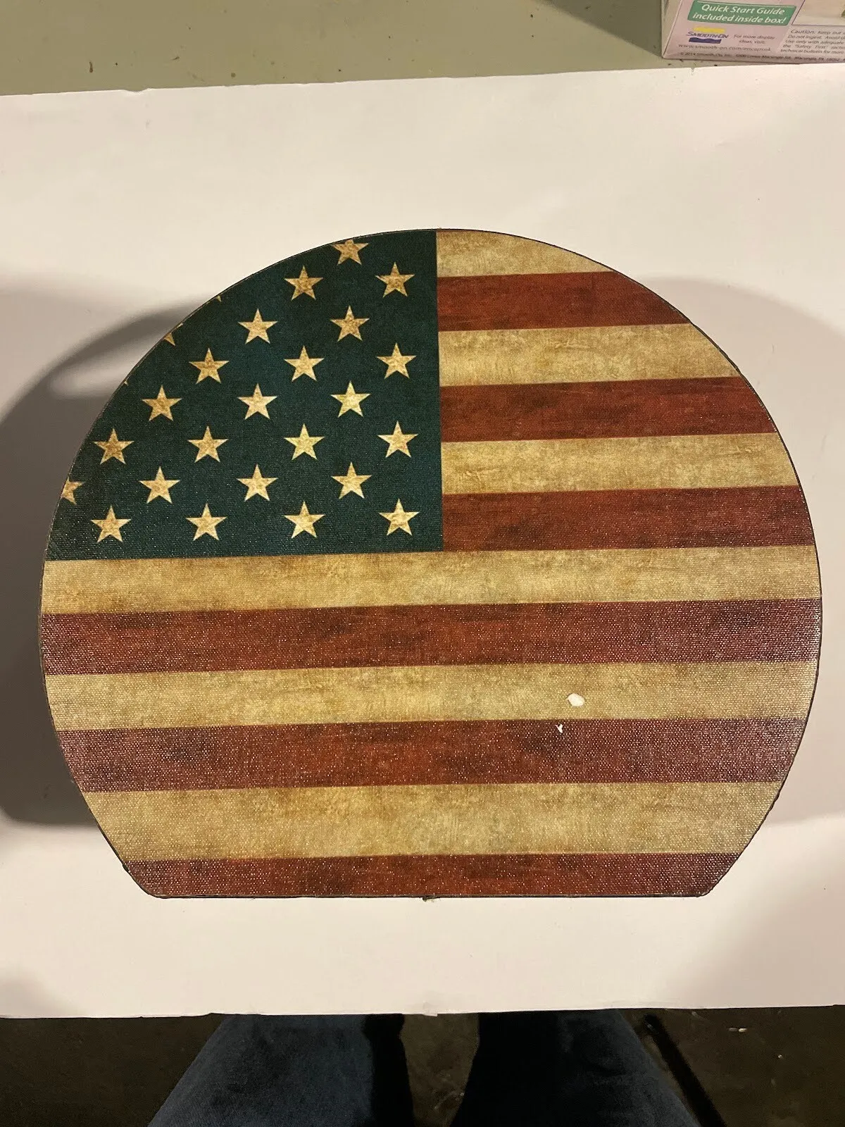 American Flag Hat Box