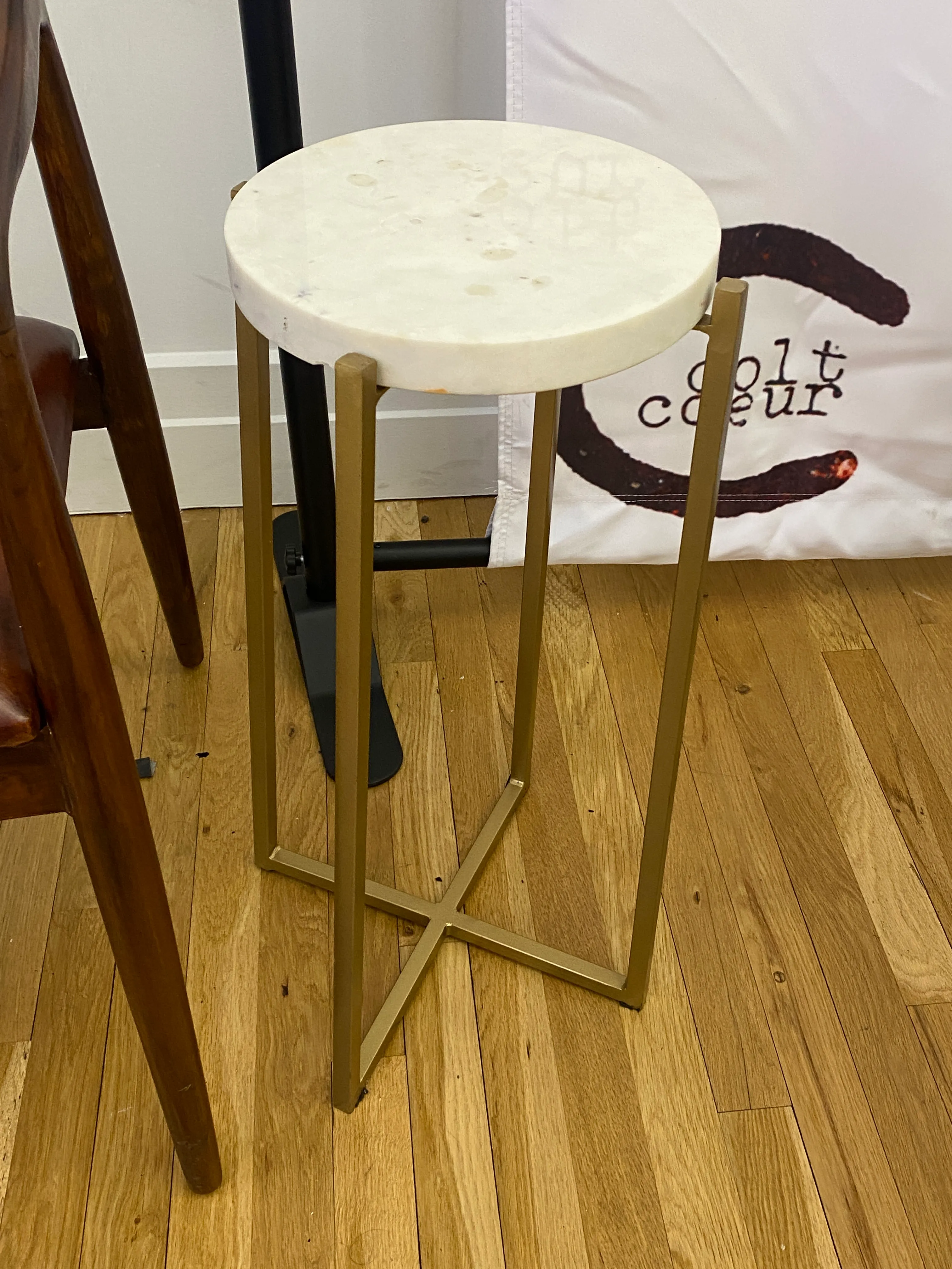 Gold Marble Drink table