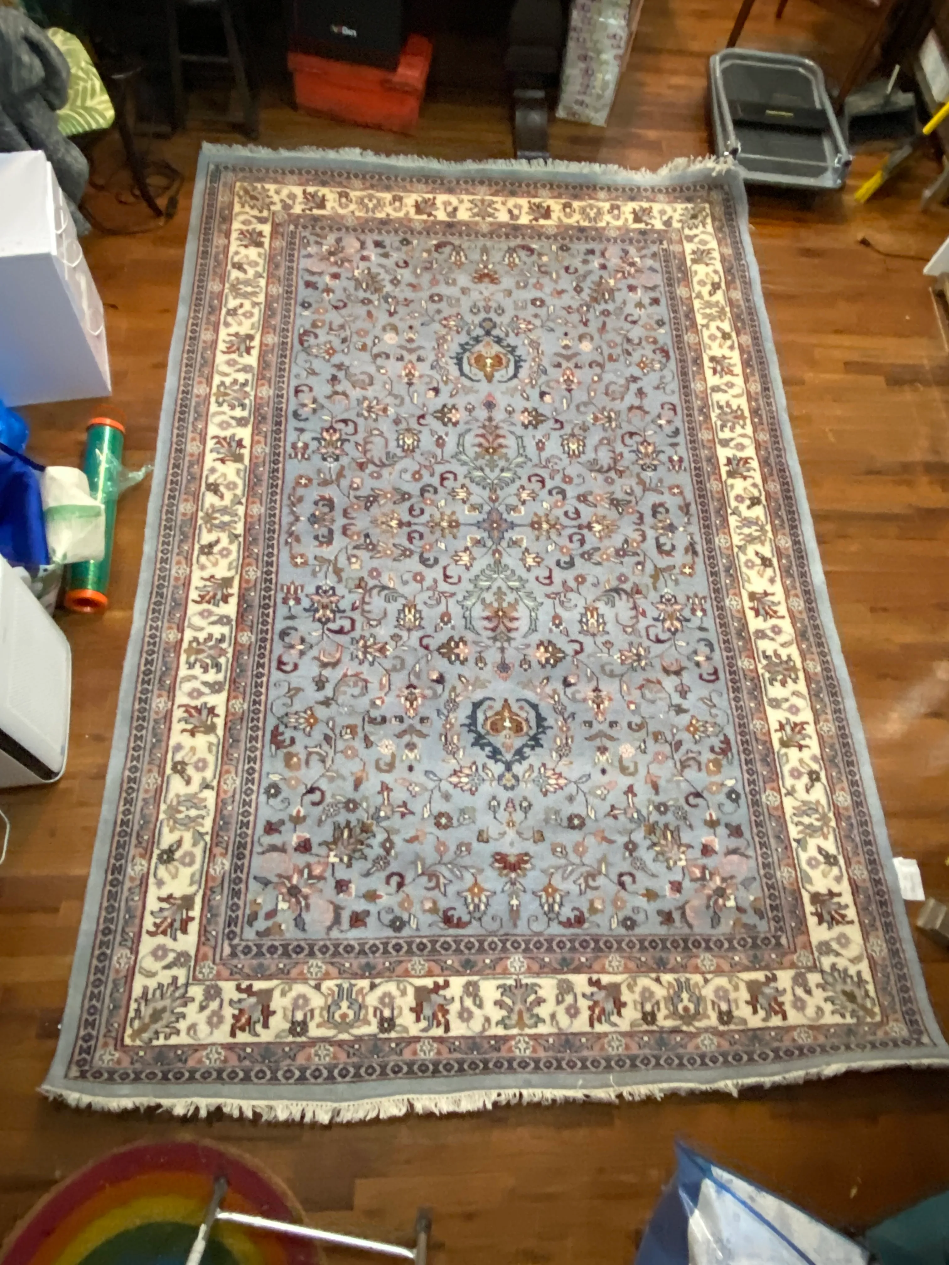 Blue Floral Rug