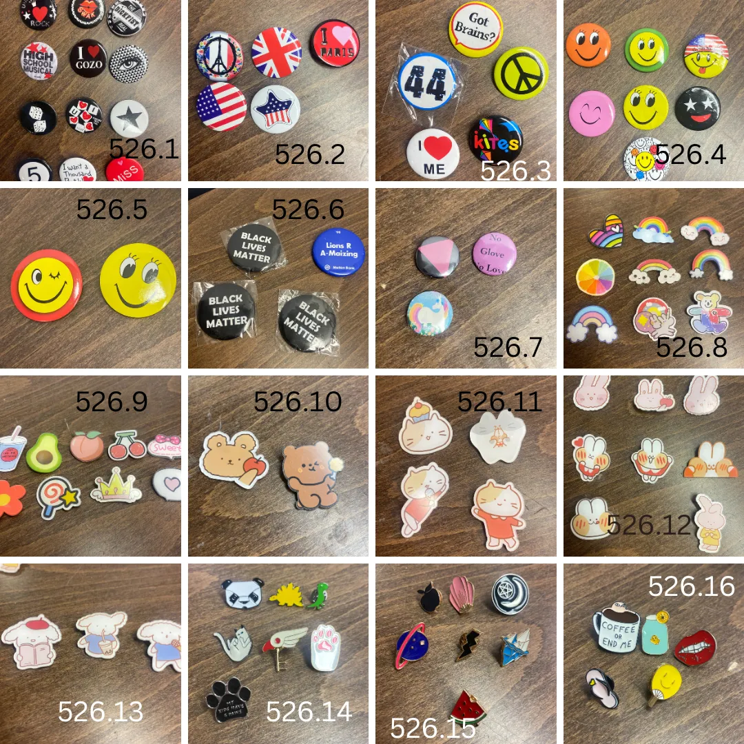 Pins/Buttons