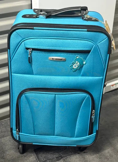 Small Bright Blue Suitcase 