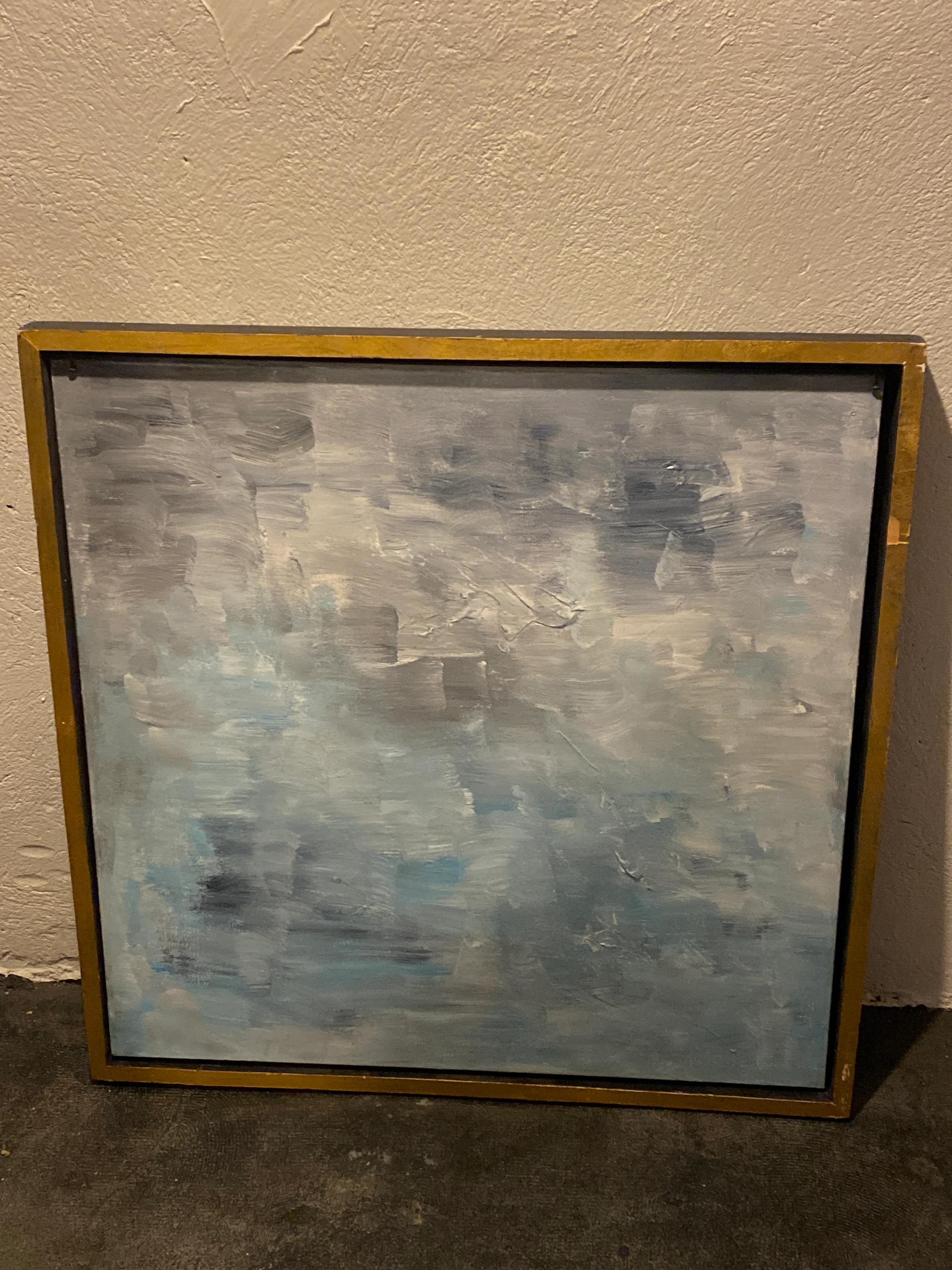Blue abstract painting