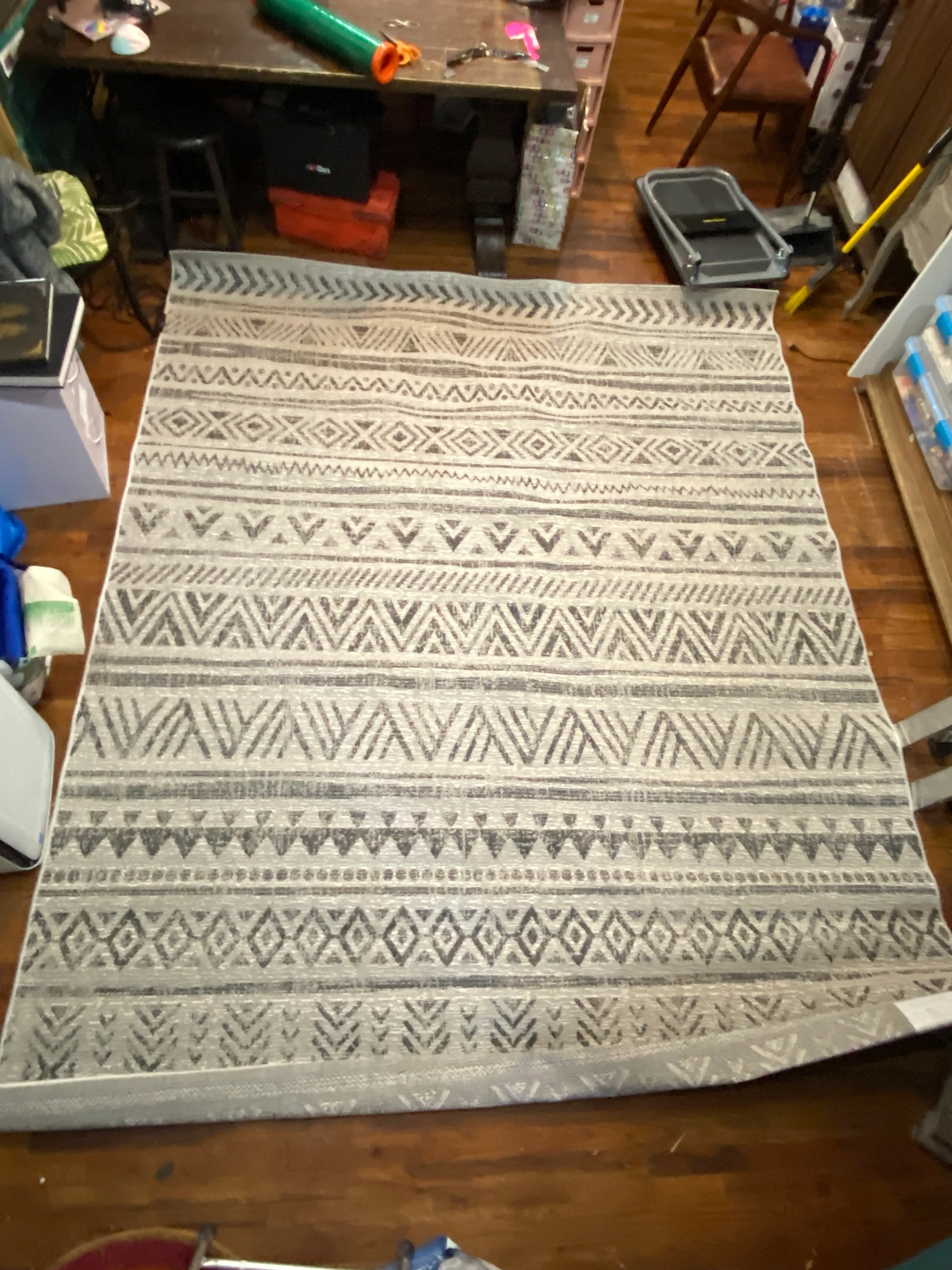 Grey/Black rug