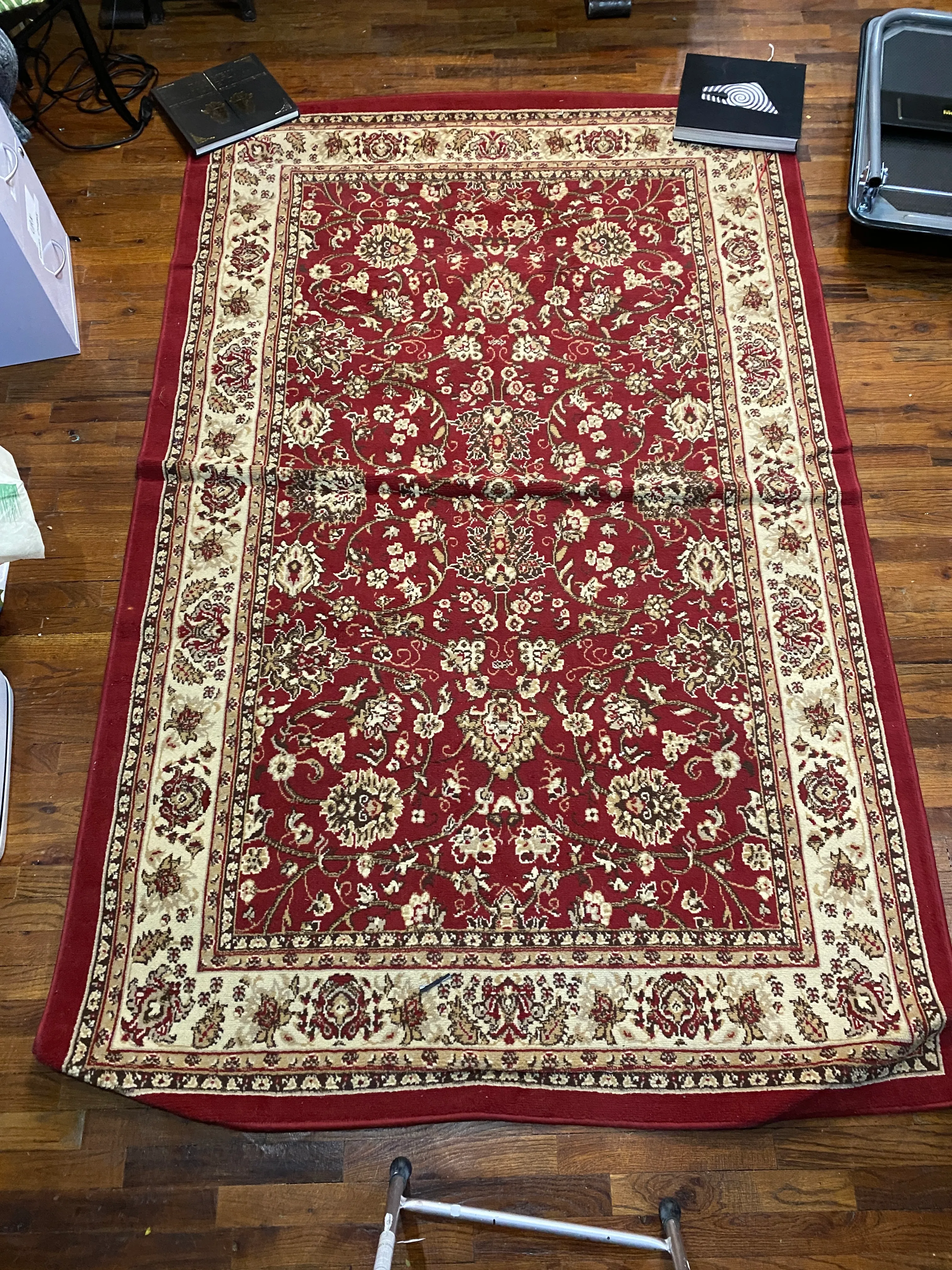 Red Floral Rug