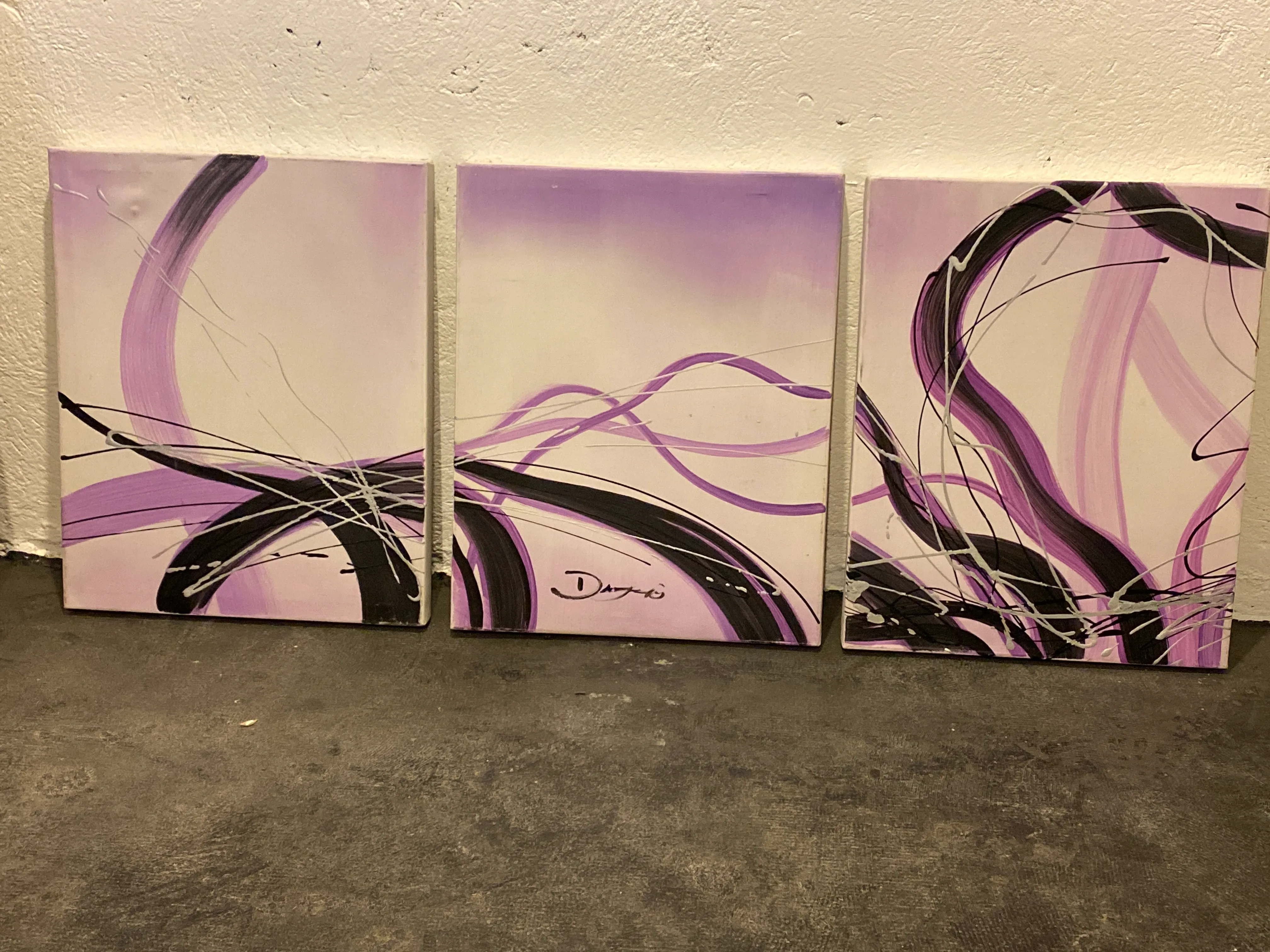 Trio of Abstract Paintings