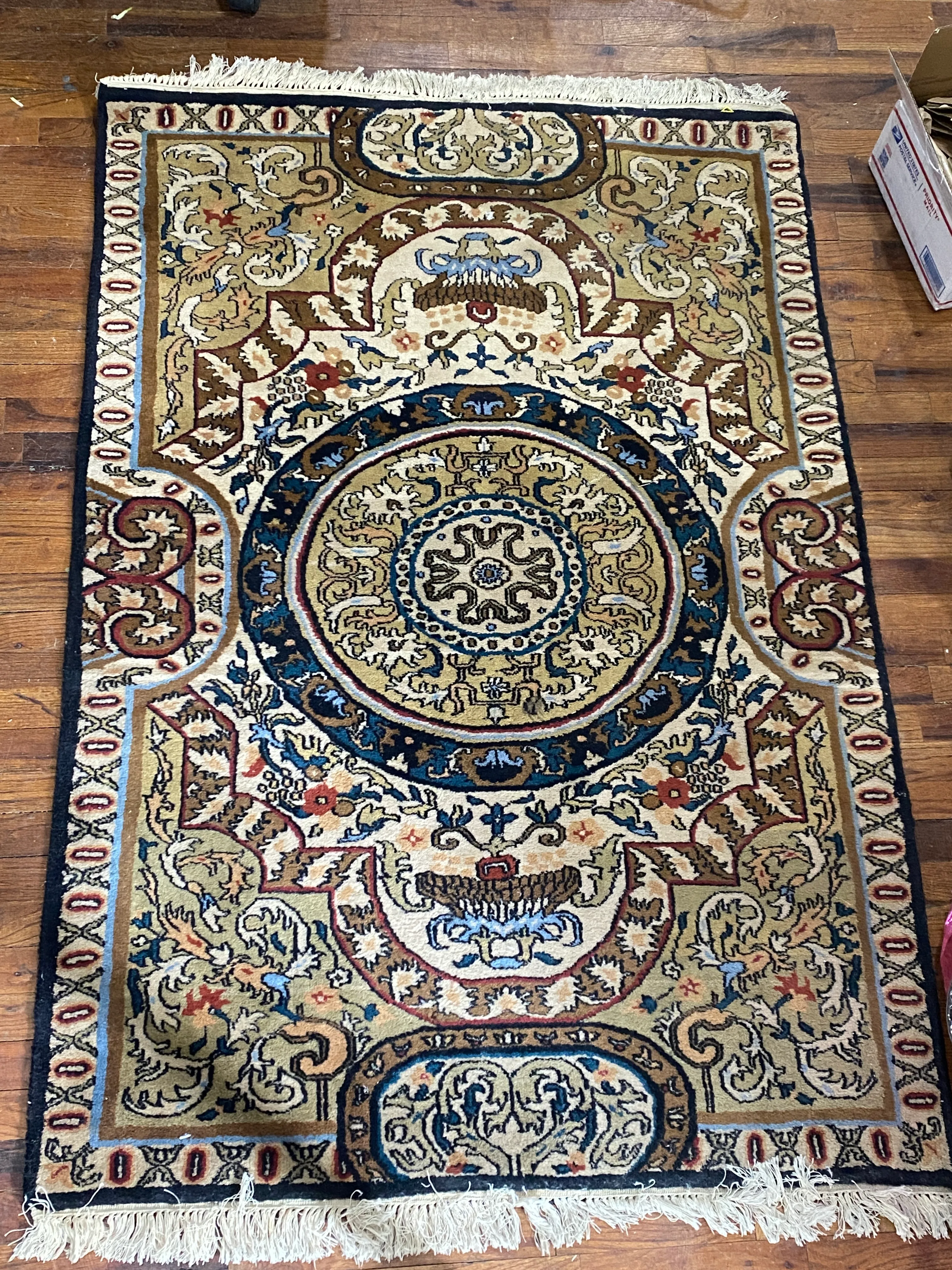 Tan Patterned Rug