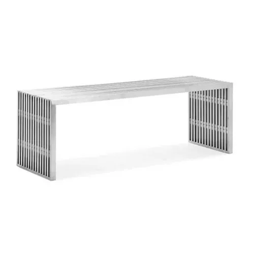 Metal Slats Bench