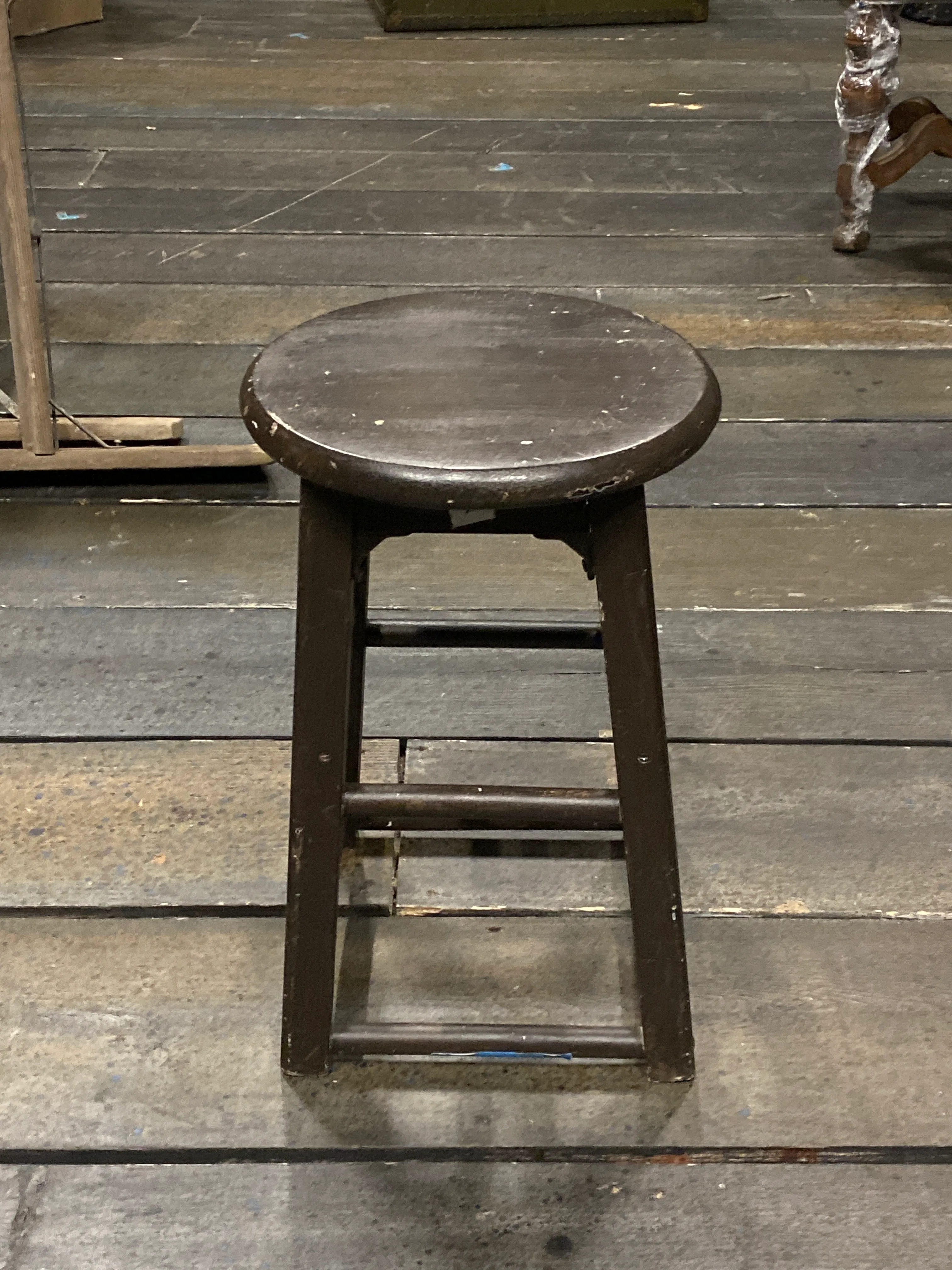 Dark Wood Stool