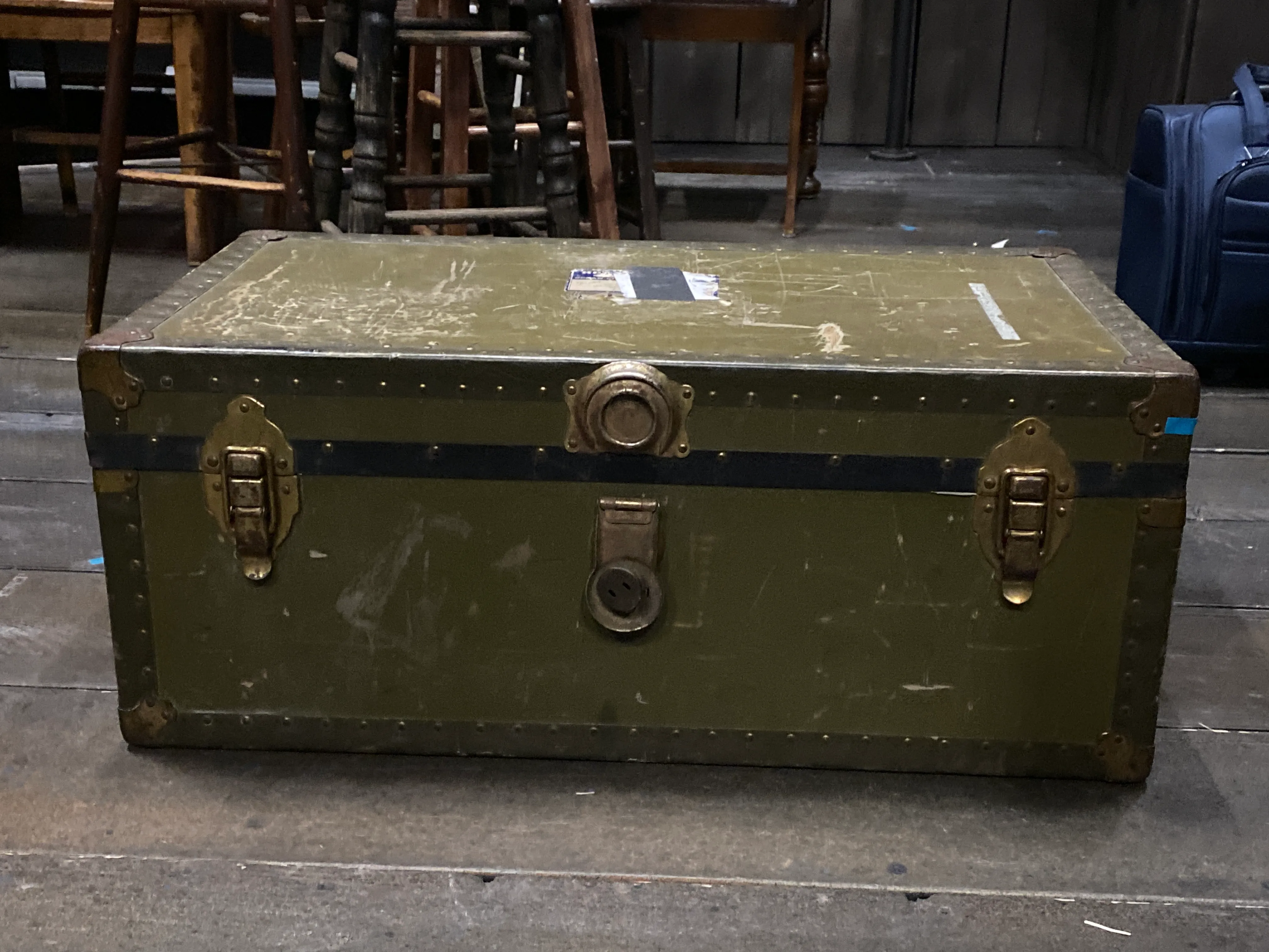 Green Metal Trunk