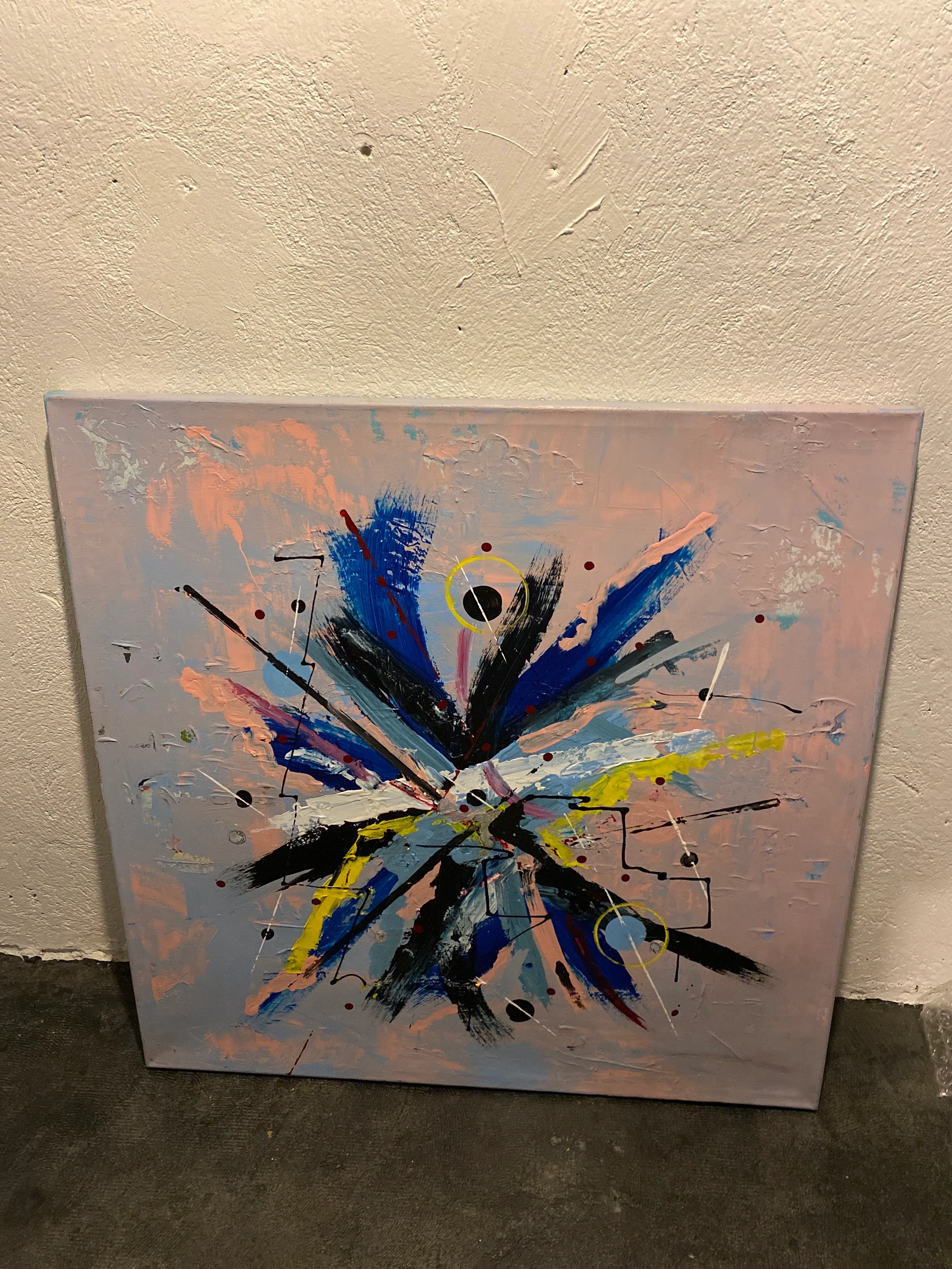 Purple abstract painting