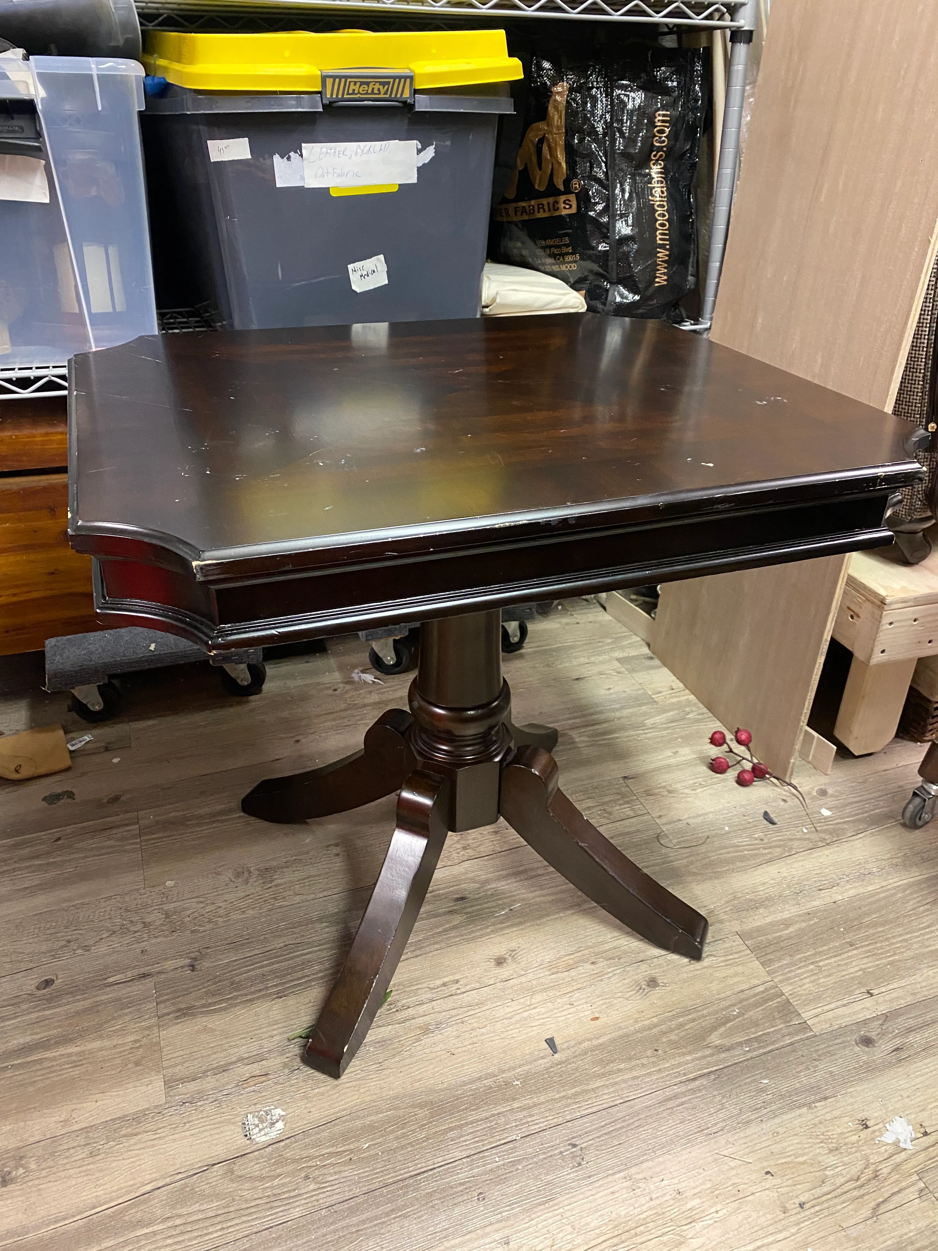 Dark Wood Side Table