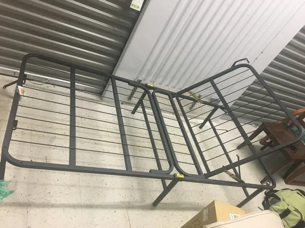 Twin Metal Bed Frame with Adjustable Head