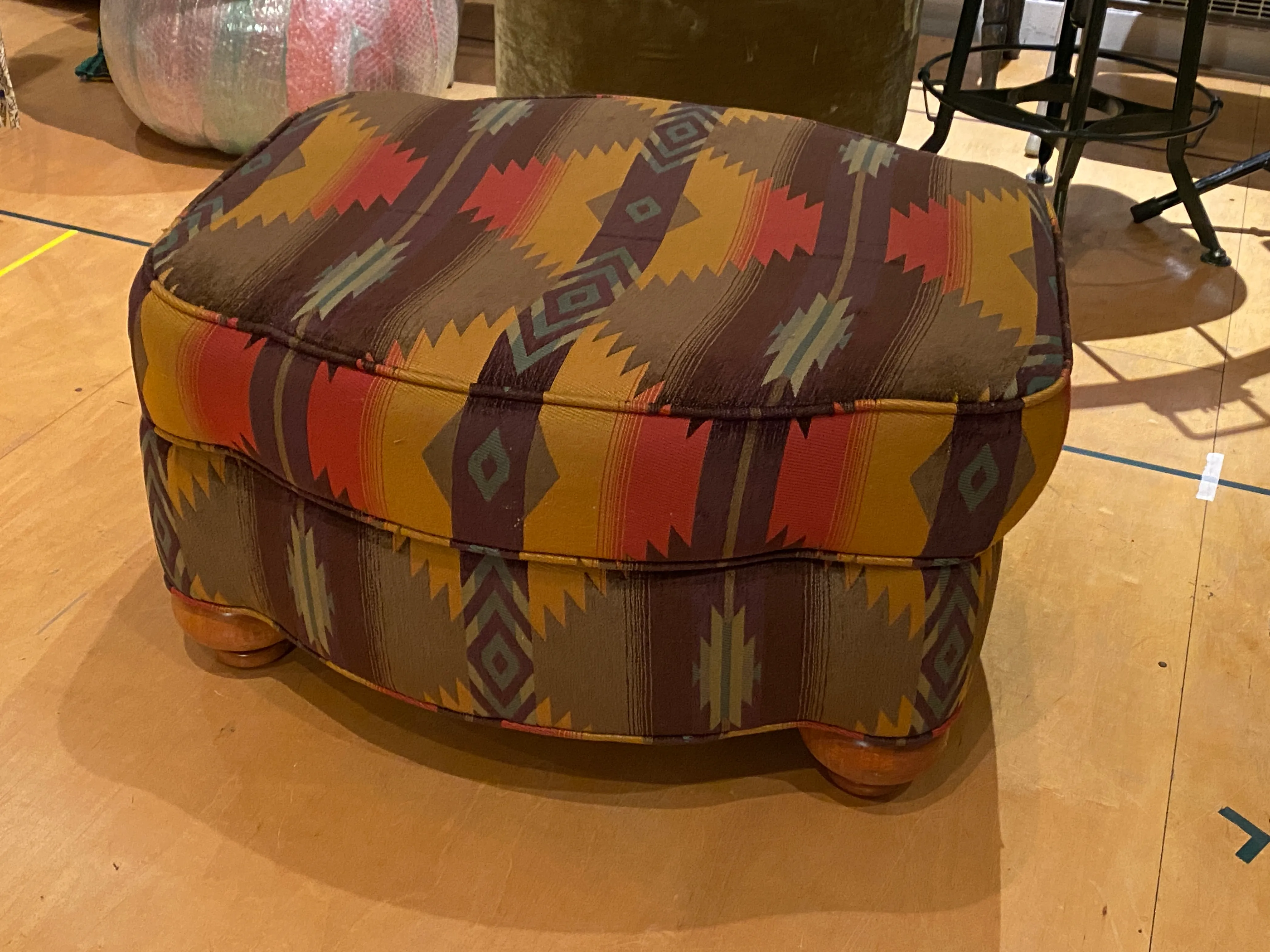 Patterned Ottoman