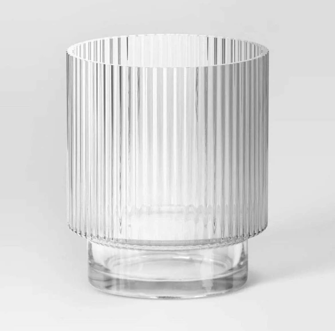 Clear Ribbed Votive - Medium
