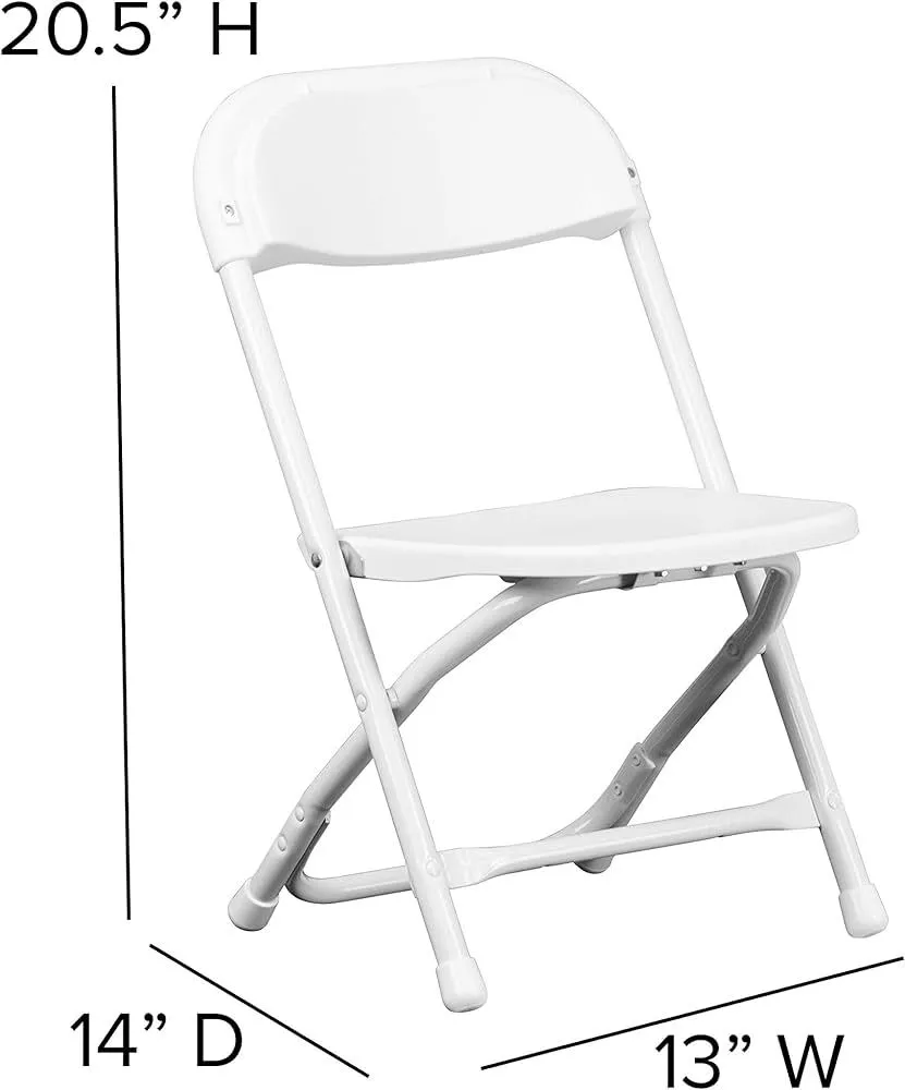 Children's White Folding Chair